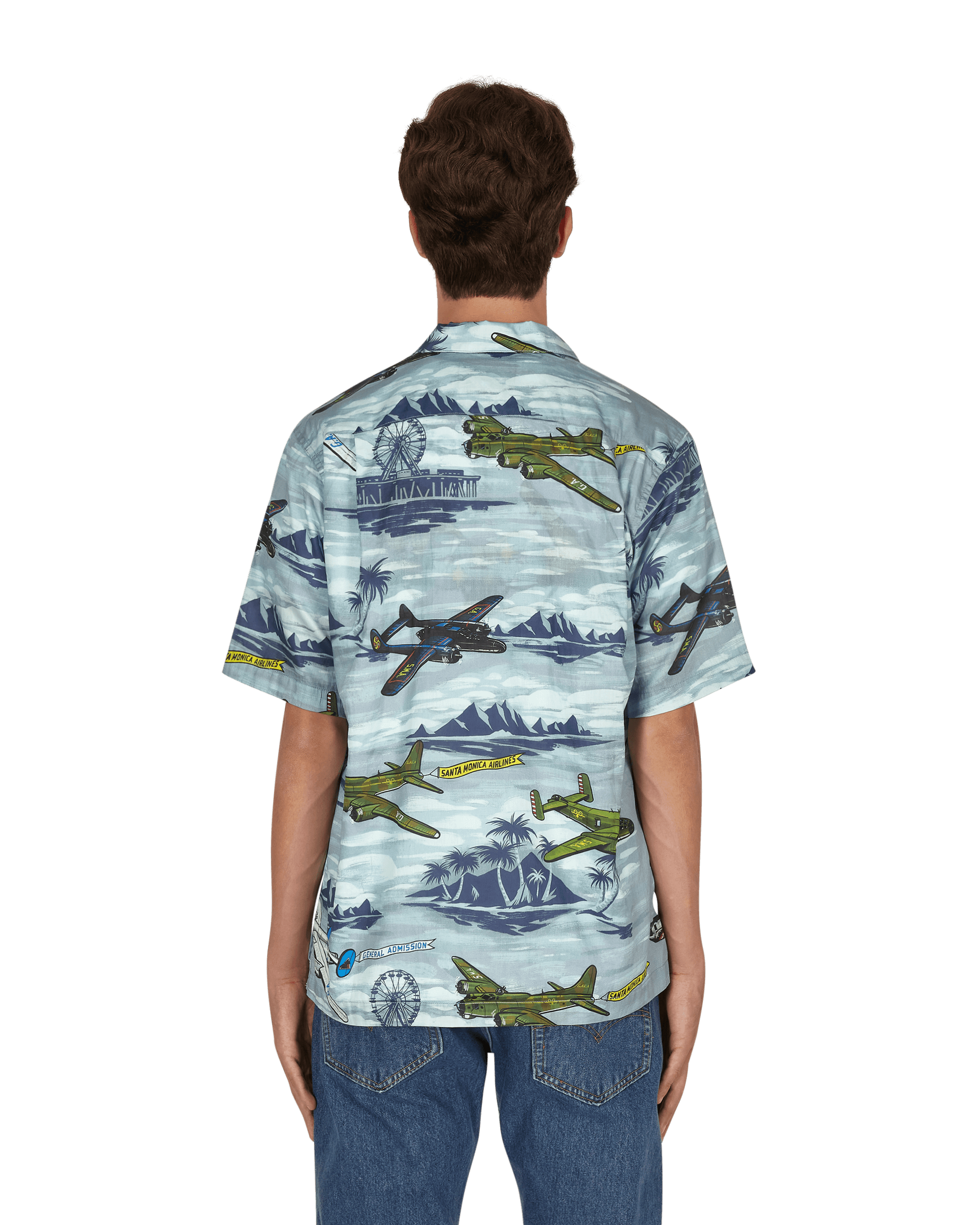 General Admission Santa Monica Airlines Bomber Plane Shirt Multicolor