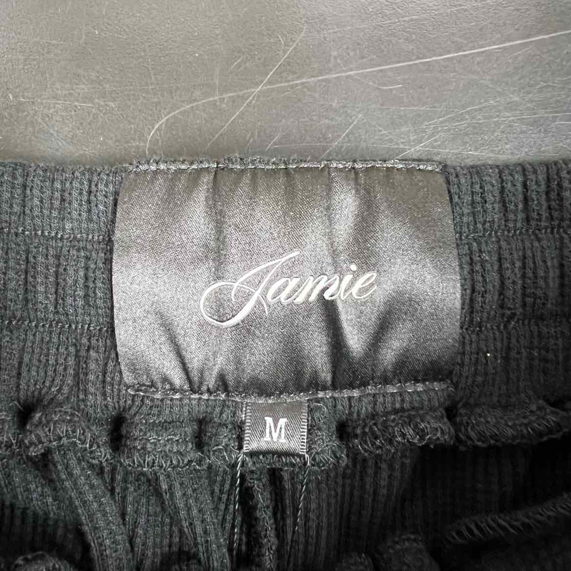 JAMIE Sweatpants WAFFLE Black New Size M