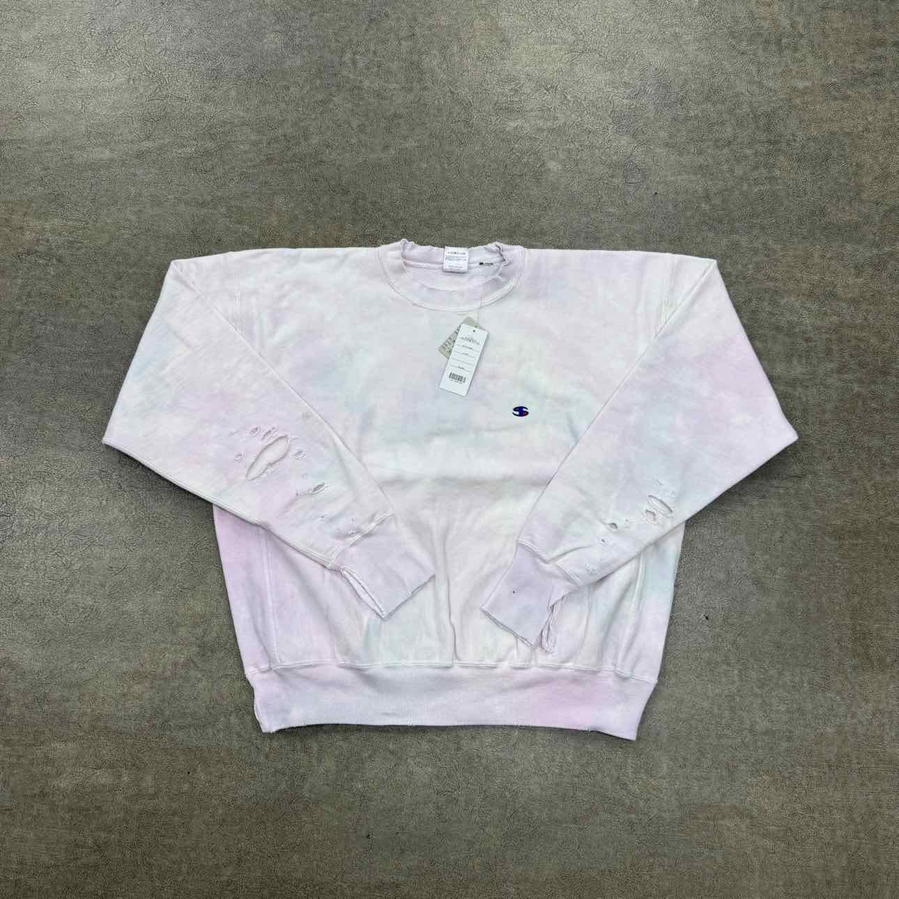 Saint Michael Crewneck Sweater TIE DYE Multicolor New Size L