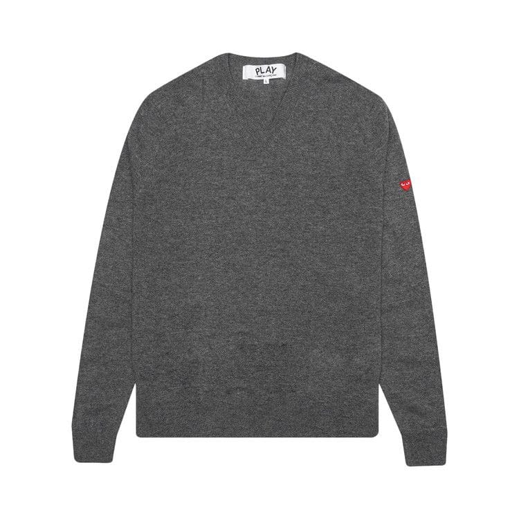 Comme des Garçons PLAY Small Heart Sweater Grey