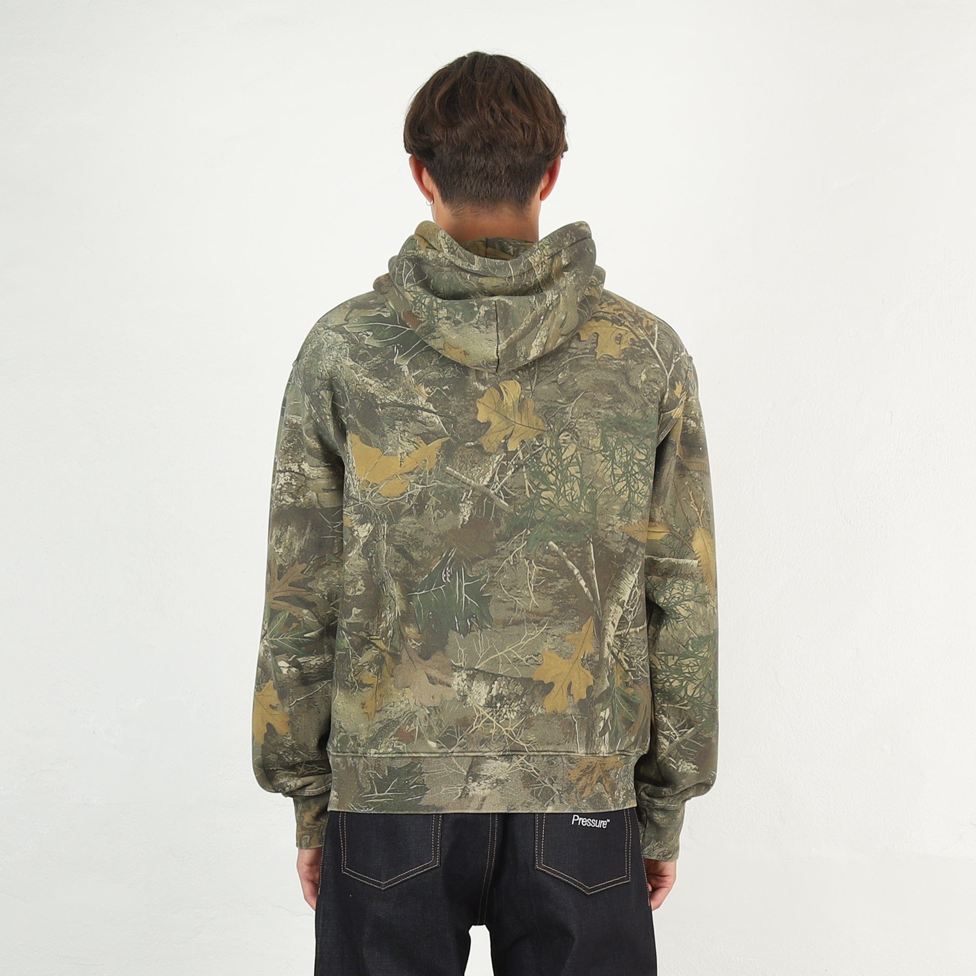 Death Rites Script Zip Hooded Sweater - Tree Camo