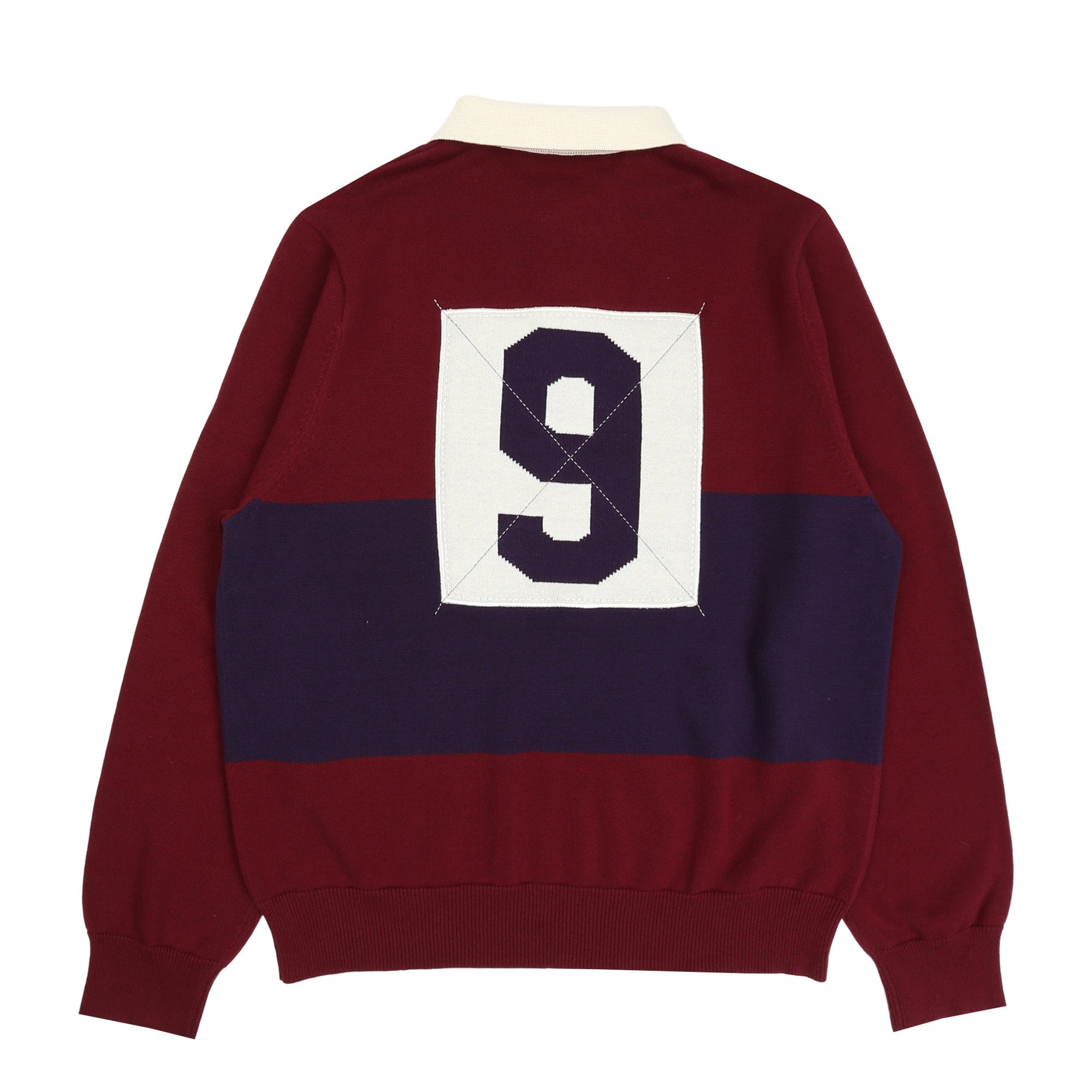 Happy99 Game Over Knit Polo - Red/Purple