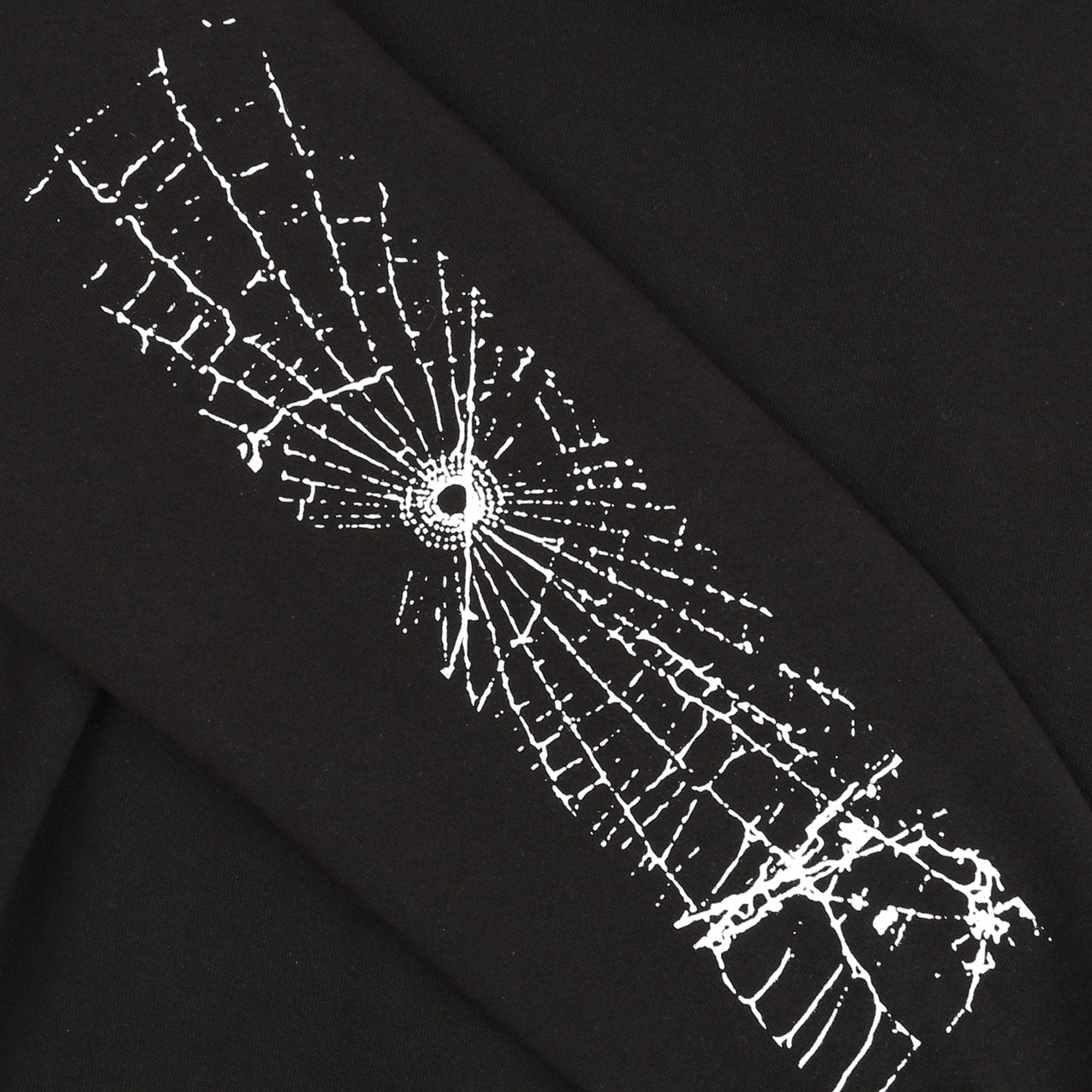 SUPPLY Big Web Hooded Sweatshirt - Black