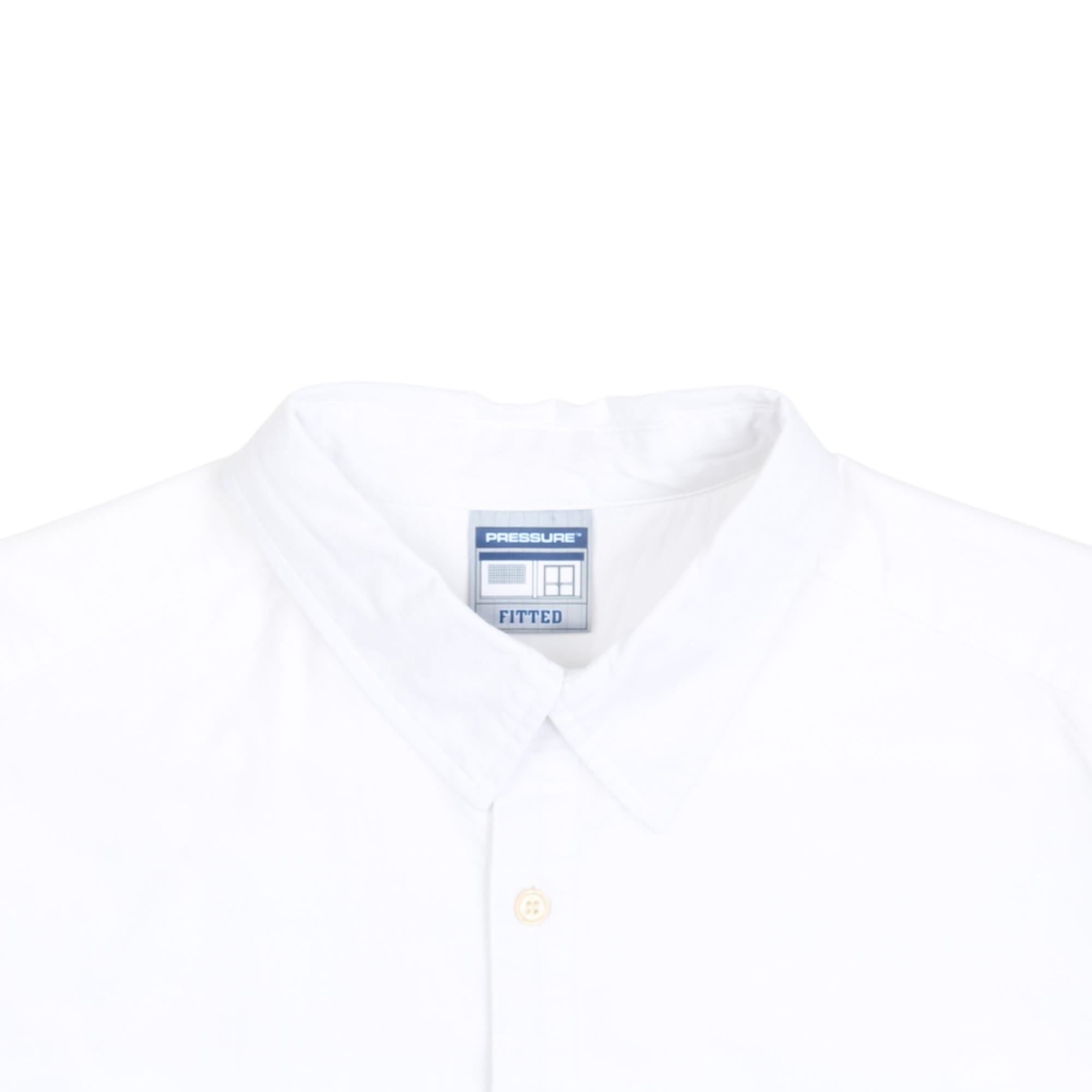 Pressure SS Button Up Shirt Fitted - White