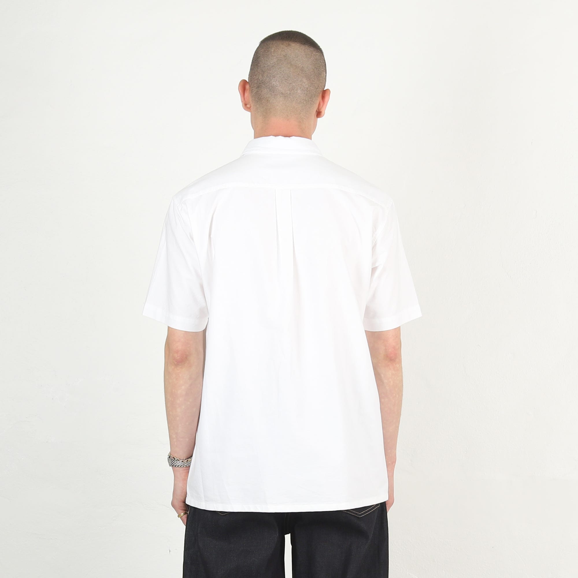 Pressure SS Button Up Shirt Fitted - White
