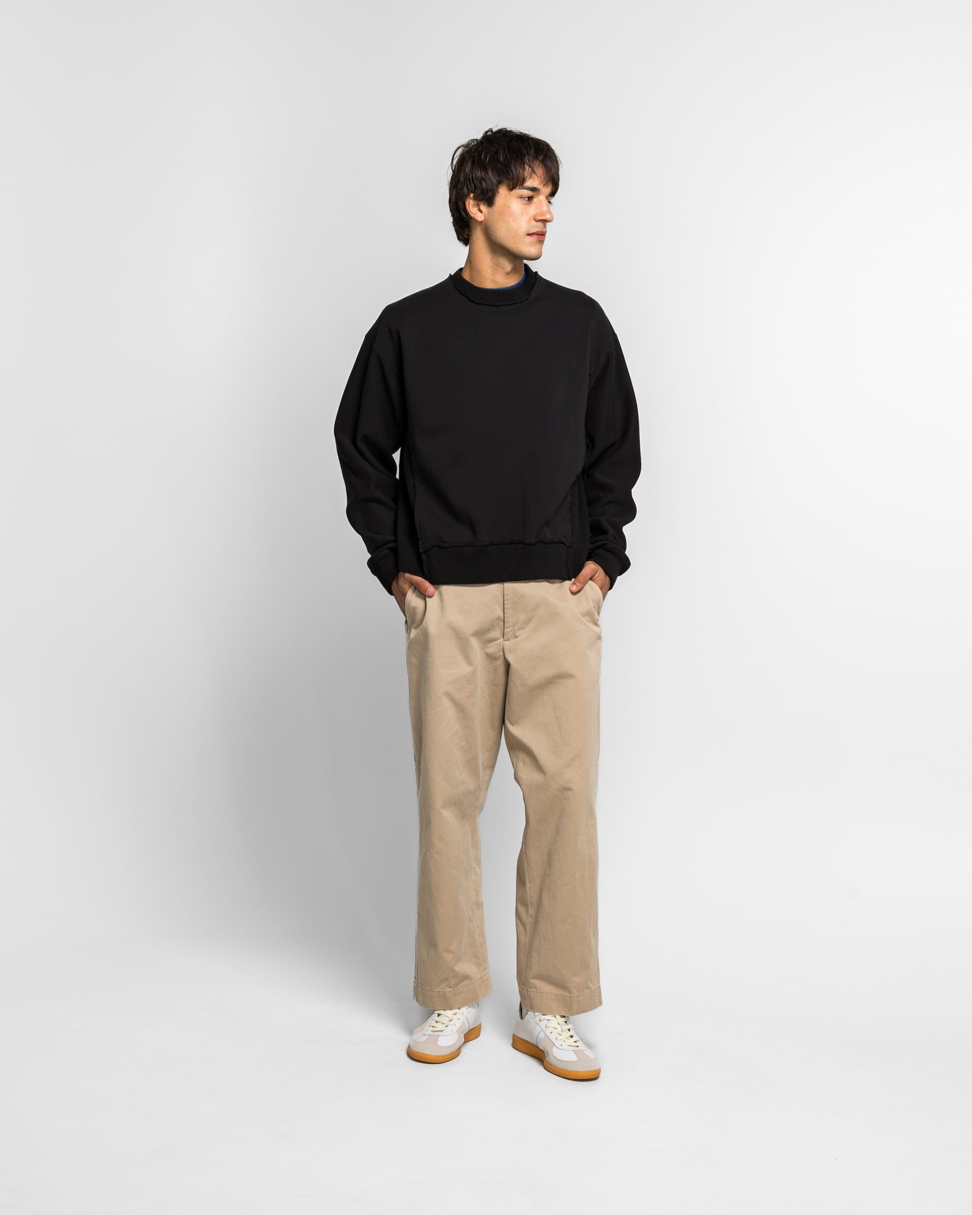 Beams Docking Crew Neck - Black