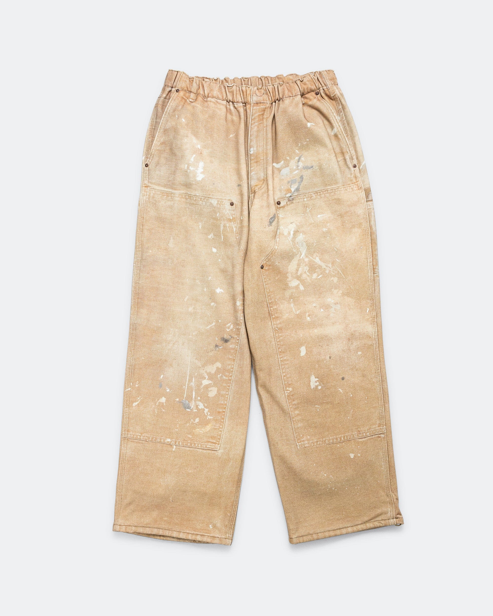 Beams Mock Print Double Knee - Fade Beige