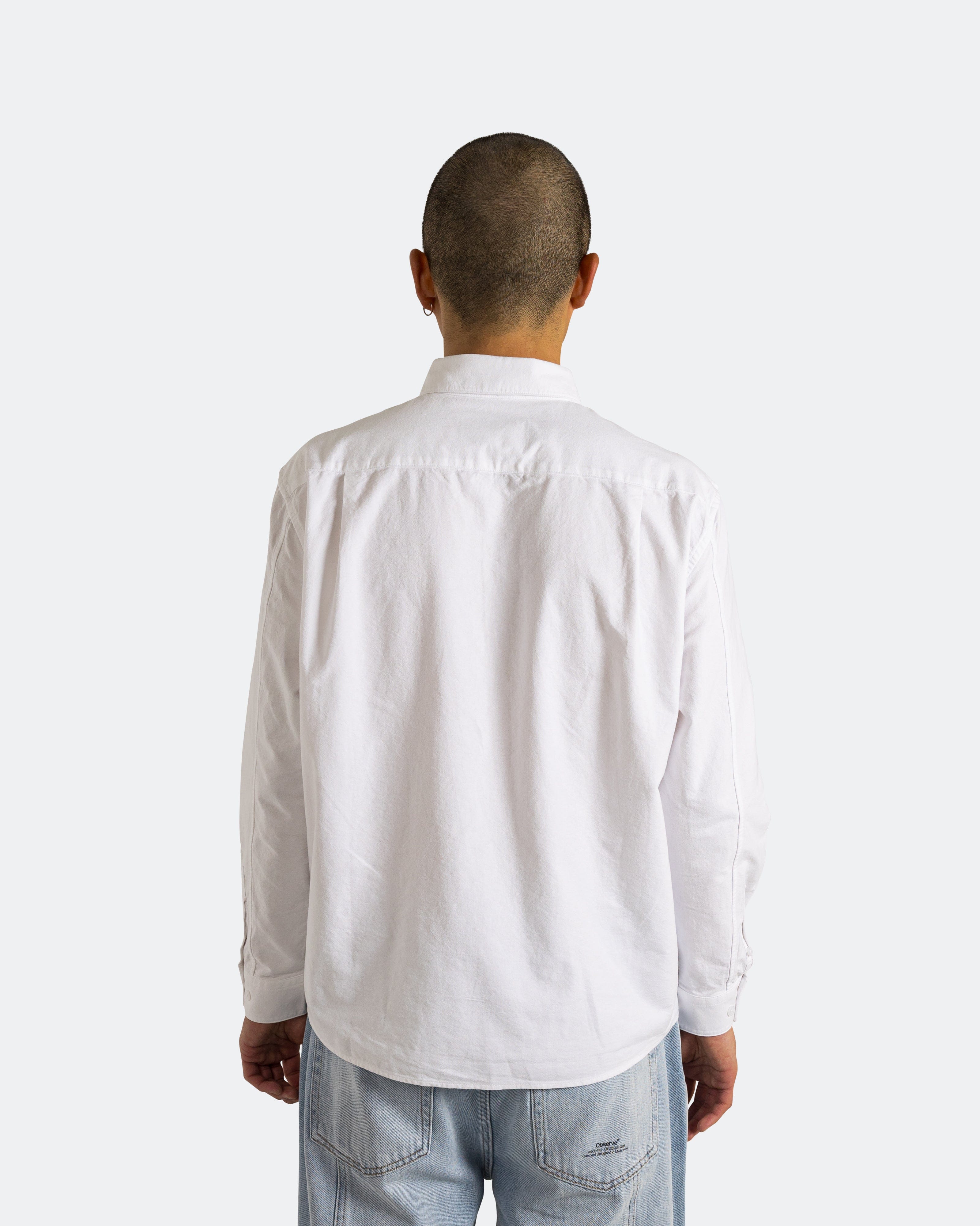 Observe Article Stamp Oxford Shirt - White
