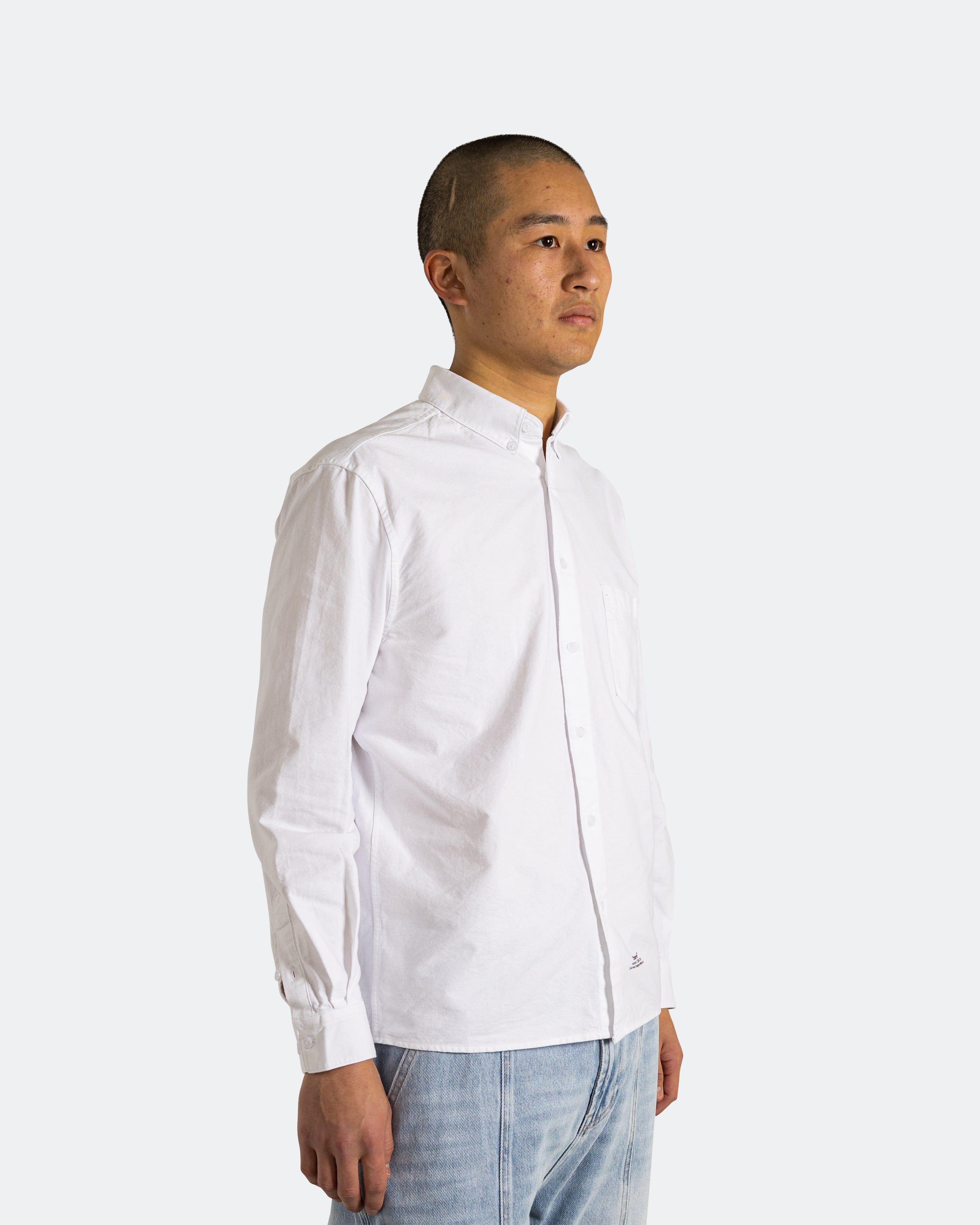Observe Article Stamp Oxford Shirt - White
