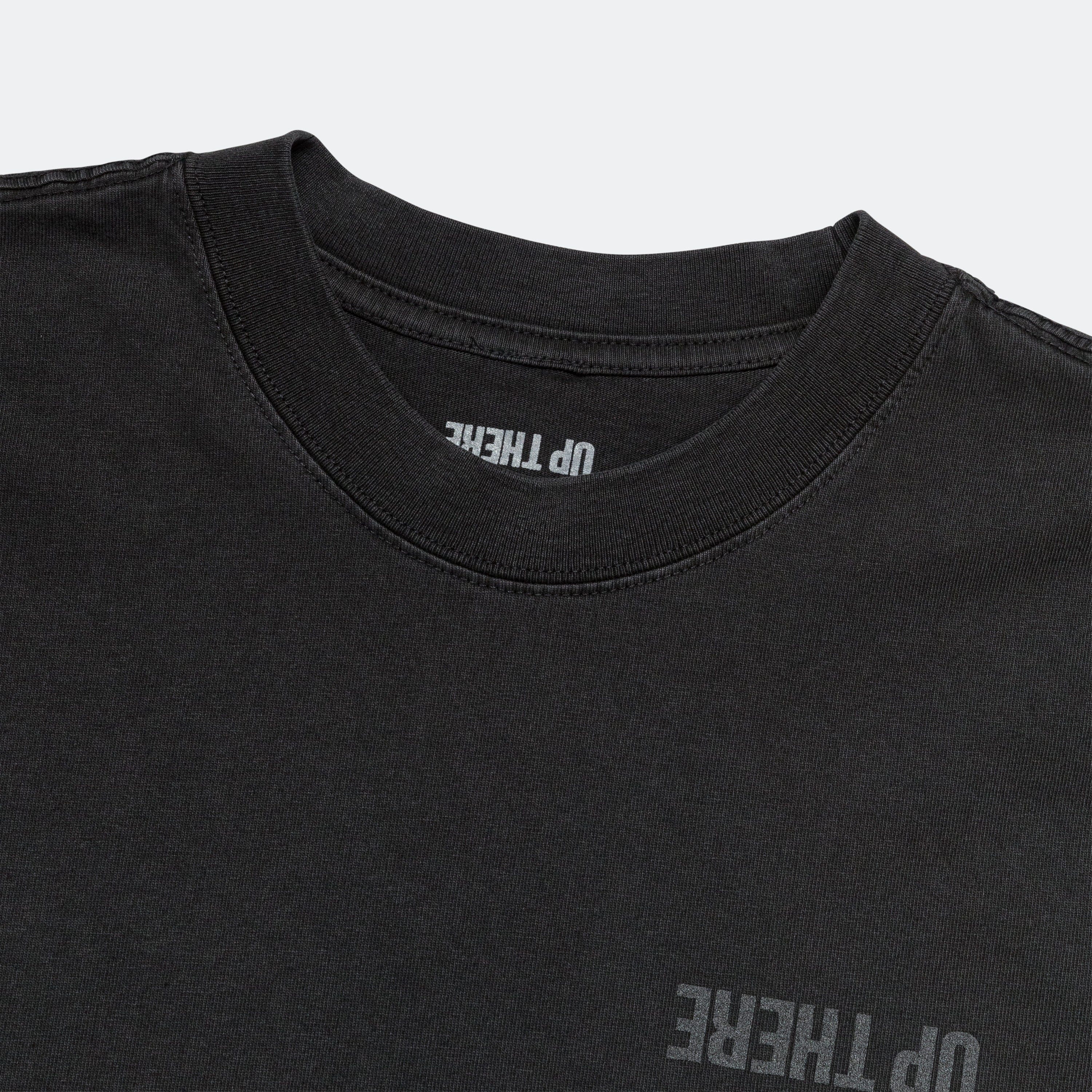 There UP THERE x ATAB Lab Chess Board T-Shirt - Faded Coal/Reflective