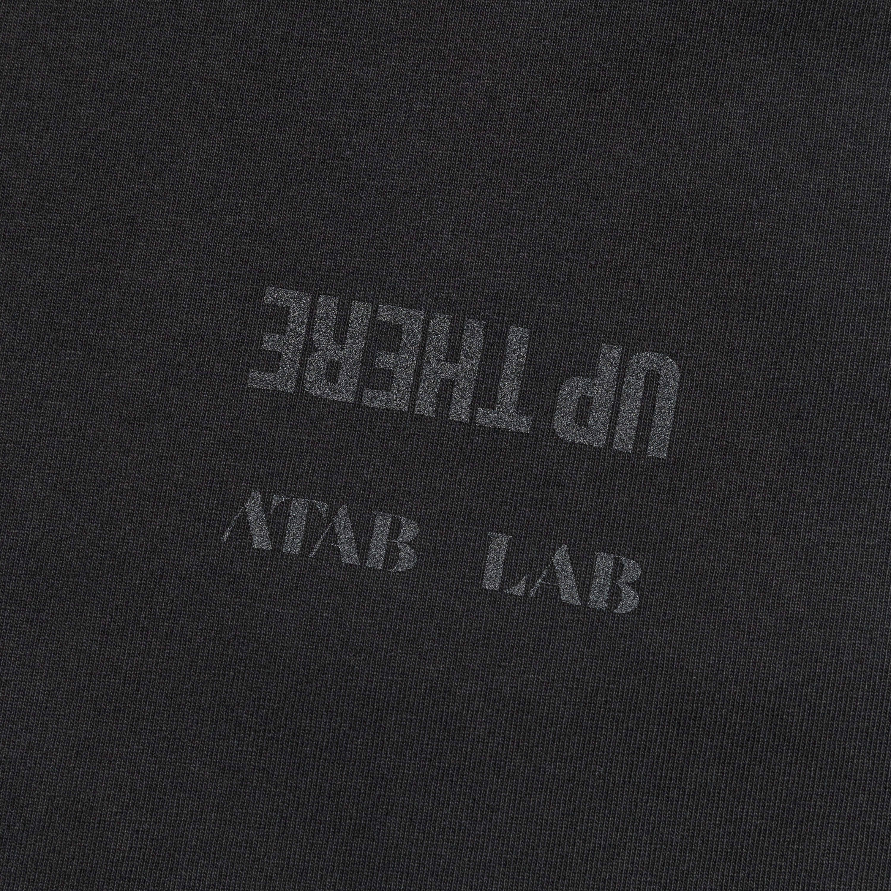 There UP THERE x ATAB Lab Chess Board T-Shirt - Faded Coal/Reflective