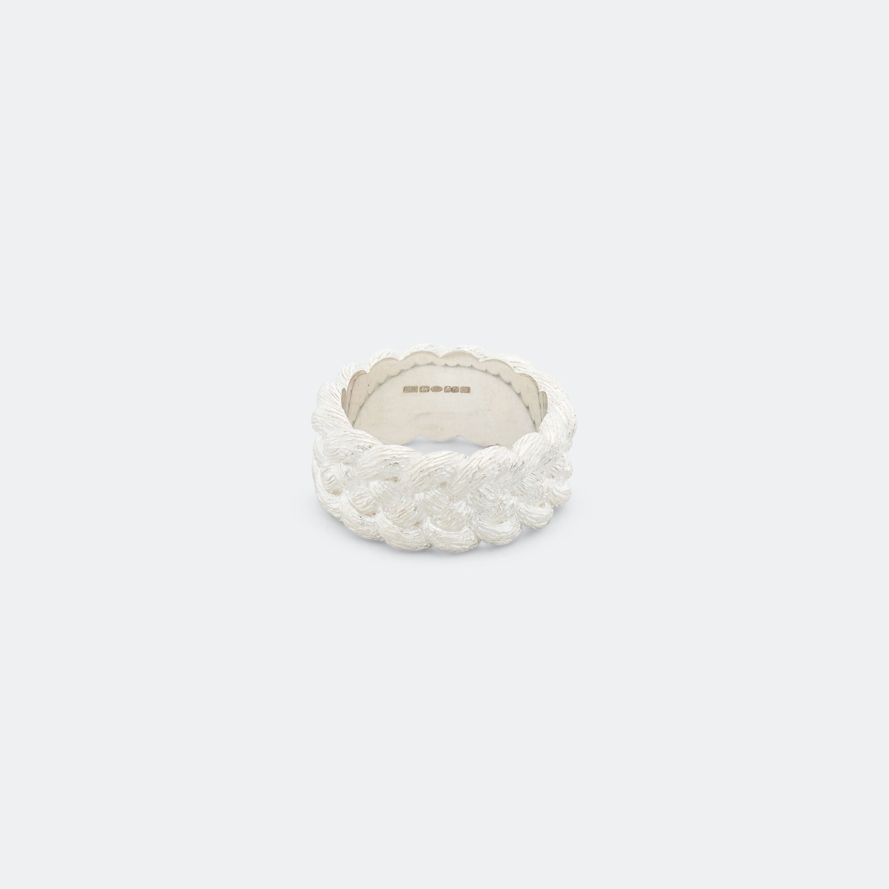 Bleue Burnham 4 Strand Braid Ring - 925 Silver