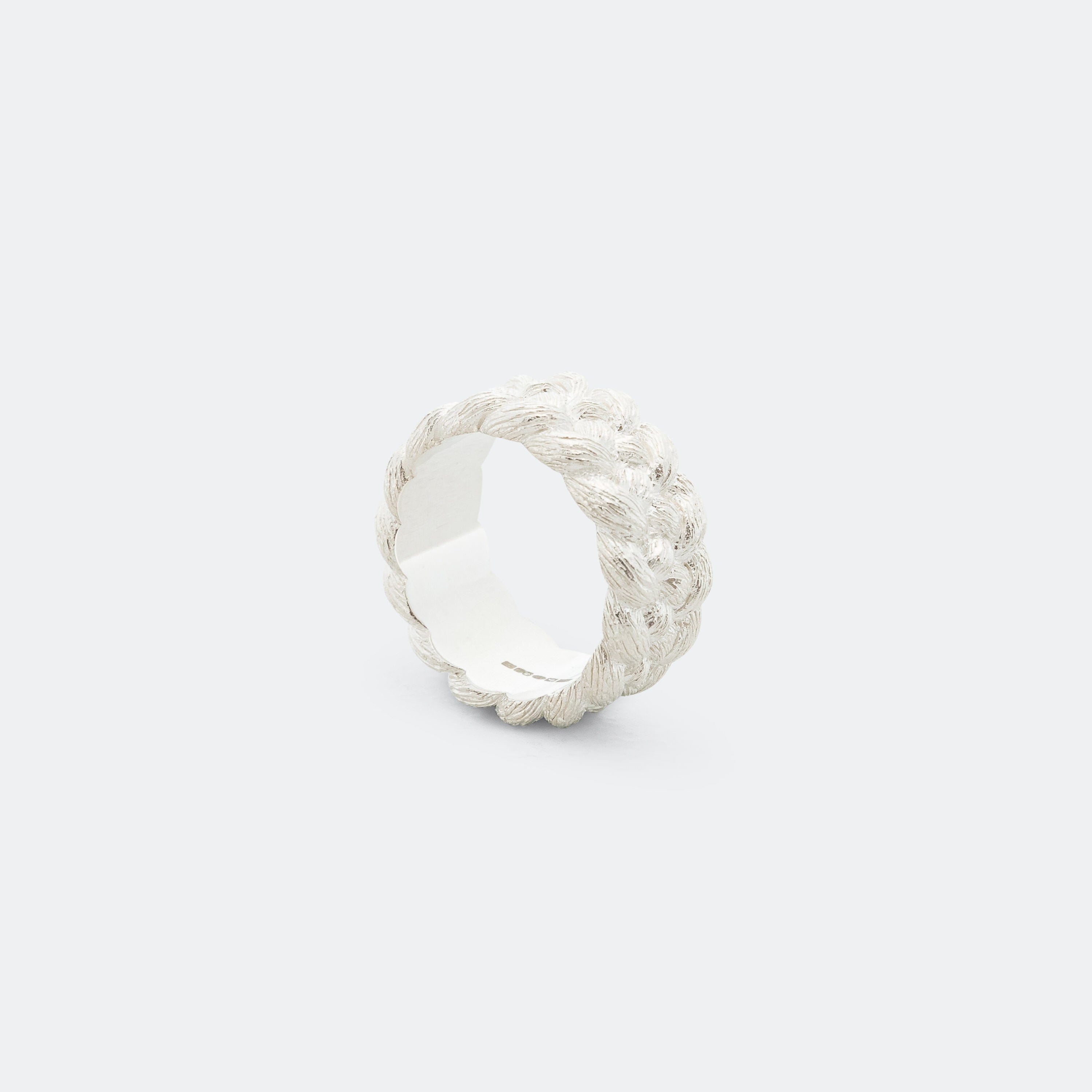 Bleue Burnham 4 Strand Braid Ring - 925 Silver