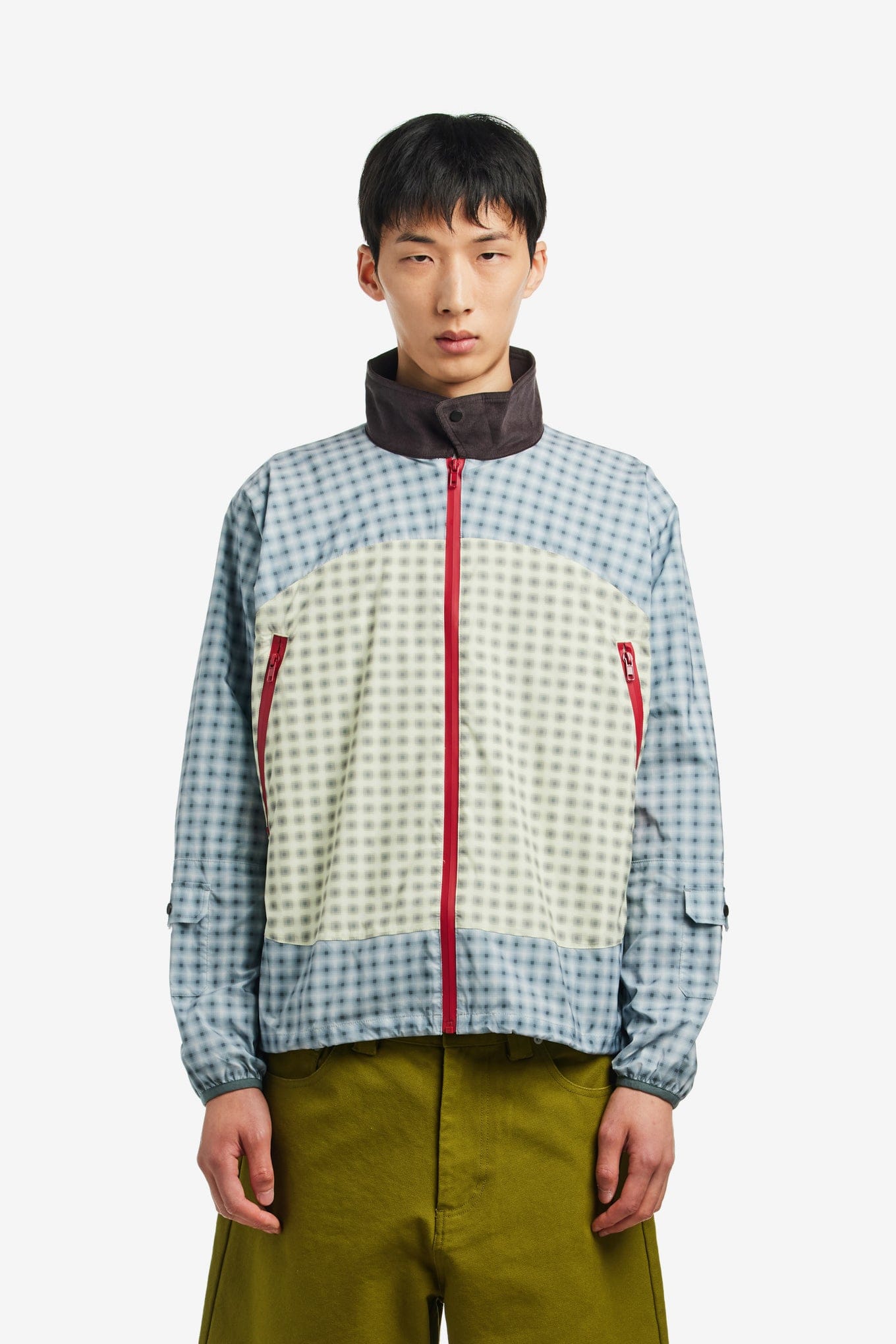Metalwood DOUBLE PLAID WINDBREAKER JACKET