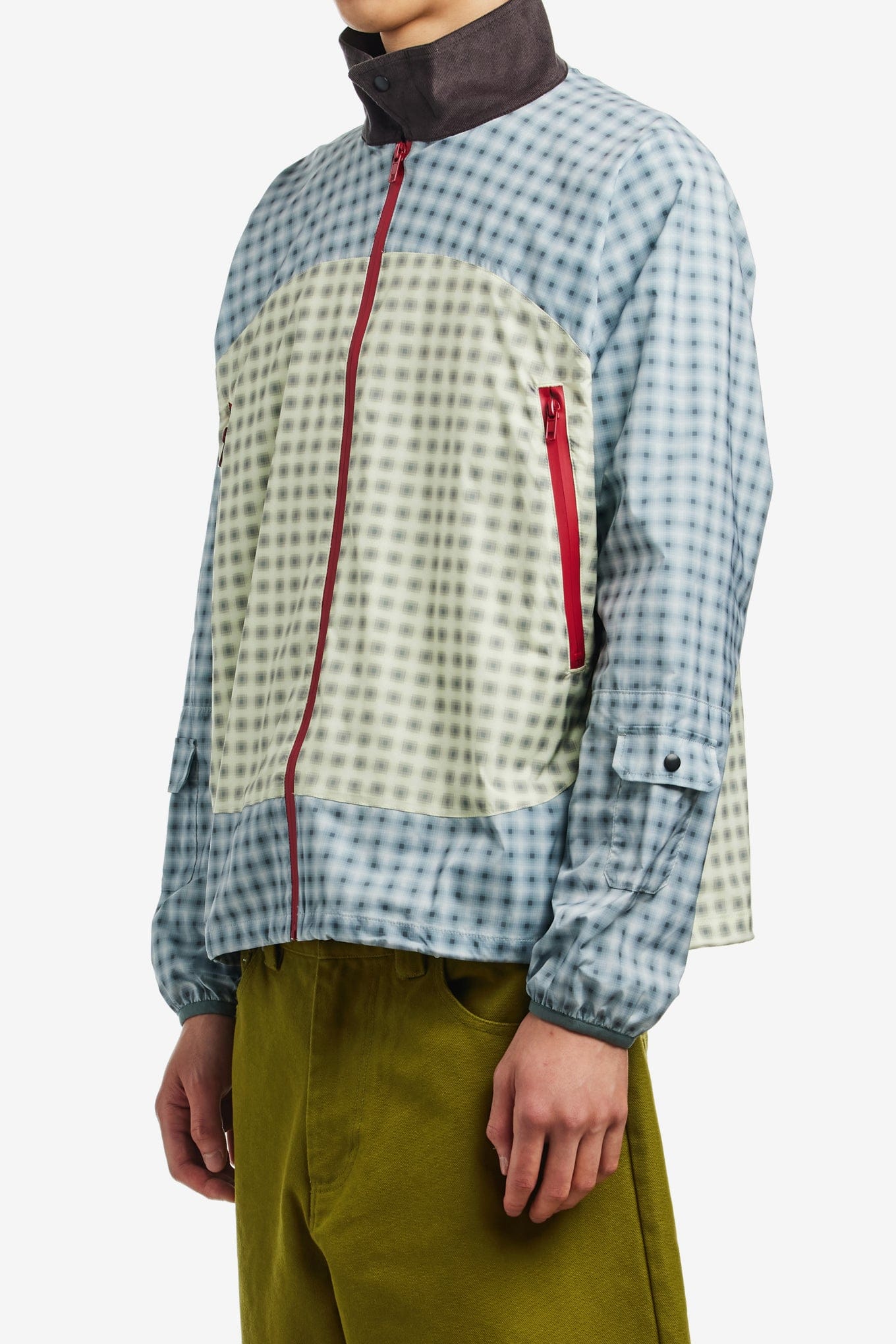 Metalwood DOUBLE PLAID WINDBREAKER JACKET