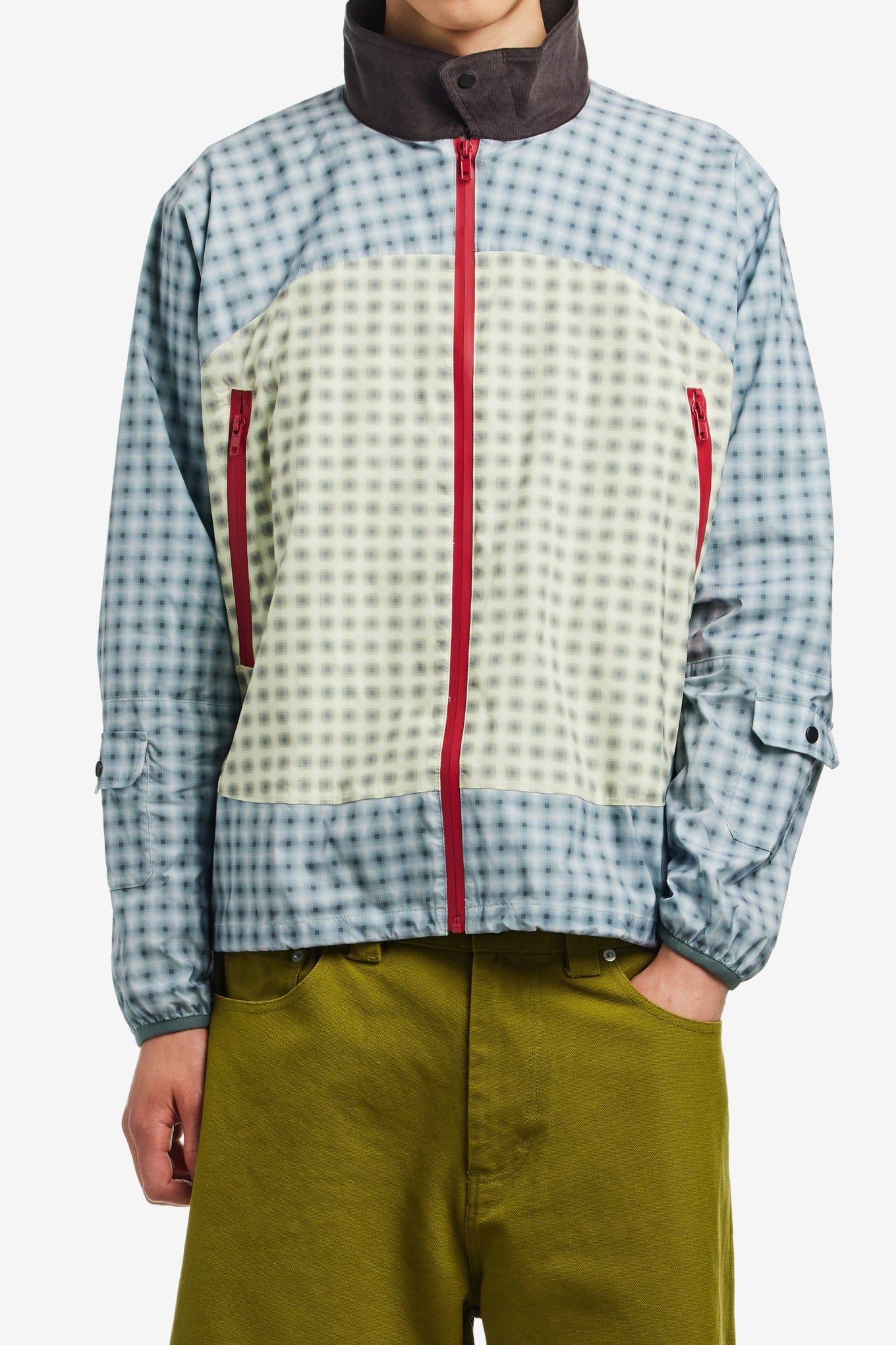 Metalwood DOUBLE PLAID WINDBREAKER JACKET