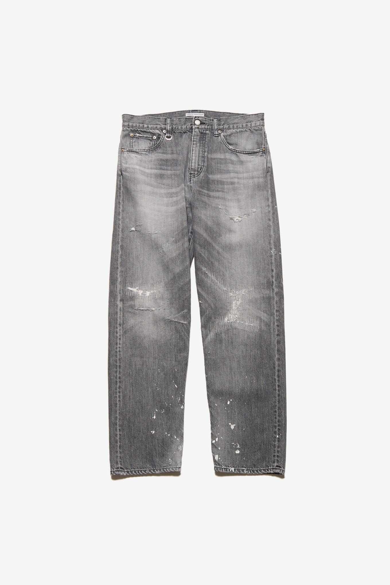 Uniform Experiment DAMAGED REGULAR - FIT JEANS