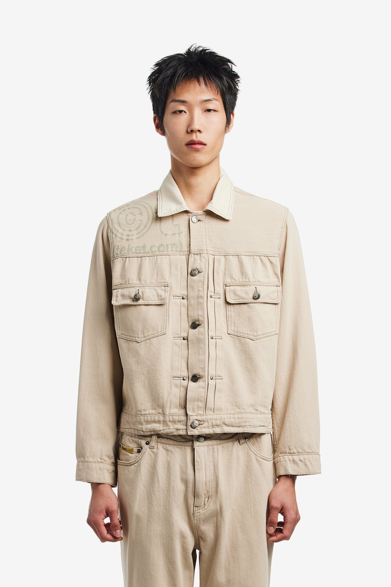 TEKET IMMAZE CURVE STITCH JACKET