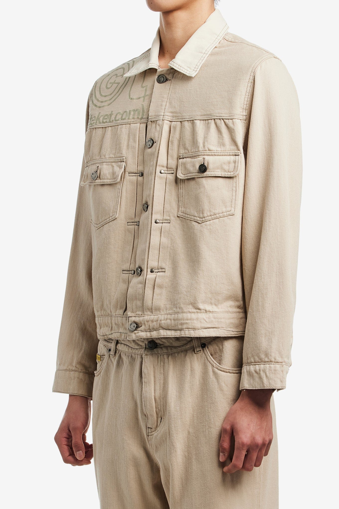 TEKET IMMAZE CURVE STITCH JACKET
