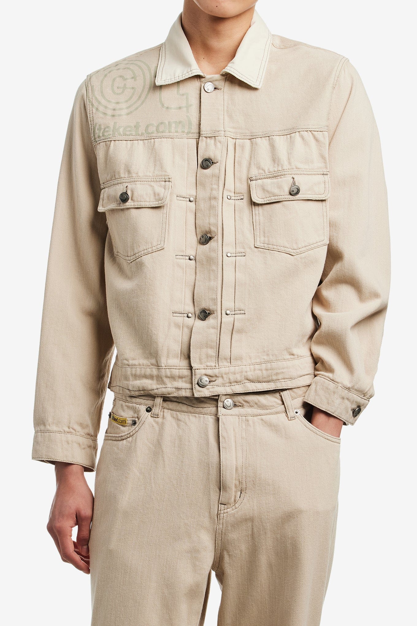 TEKET IMMAZE CURVE STITCH JACKET