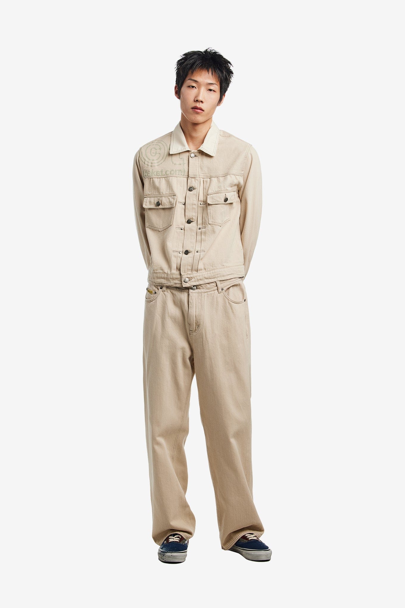 TEKET IMMAZE CURVE STITCH JACKET