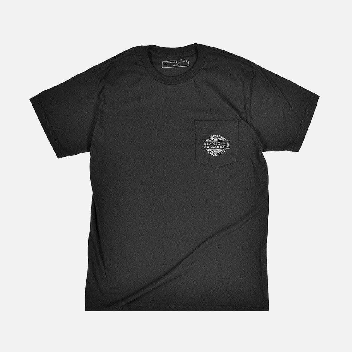 Lapstone & Hammer LAPSTONE LOGO POCKET T-Shirt - BLACK