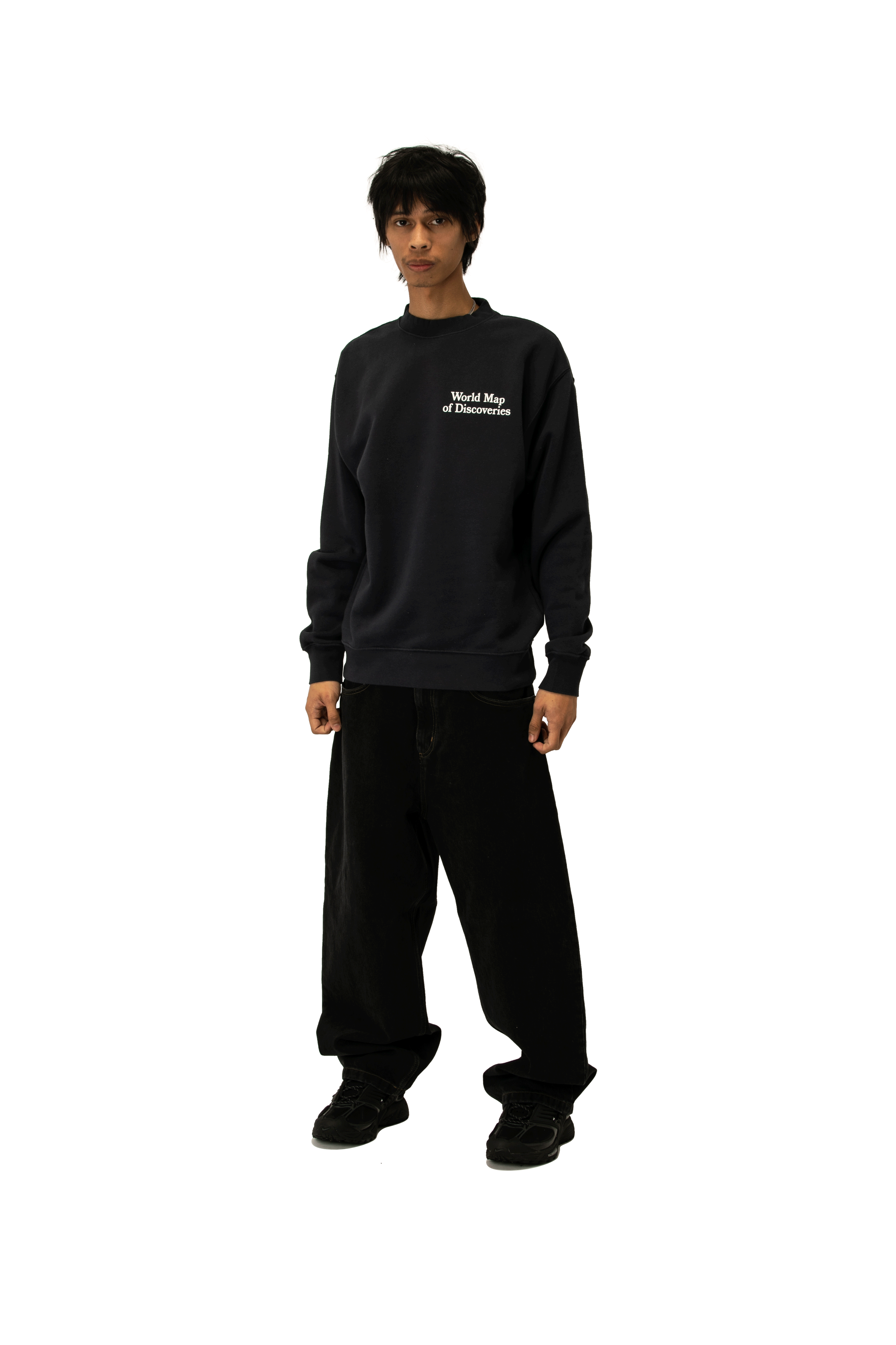 Public Possession World Map Of Discoveries Crewneck