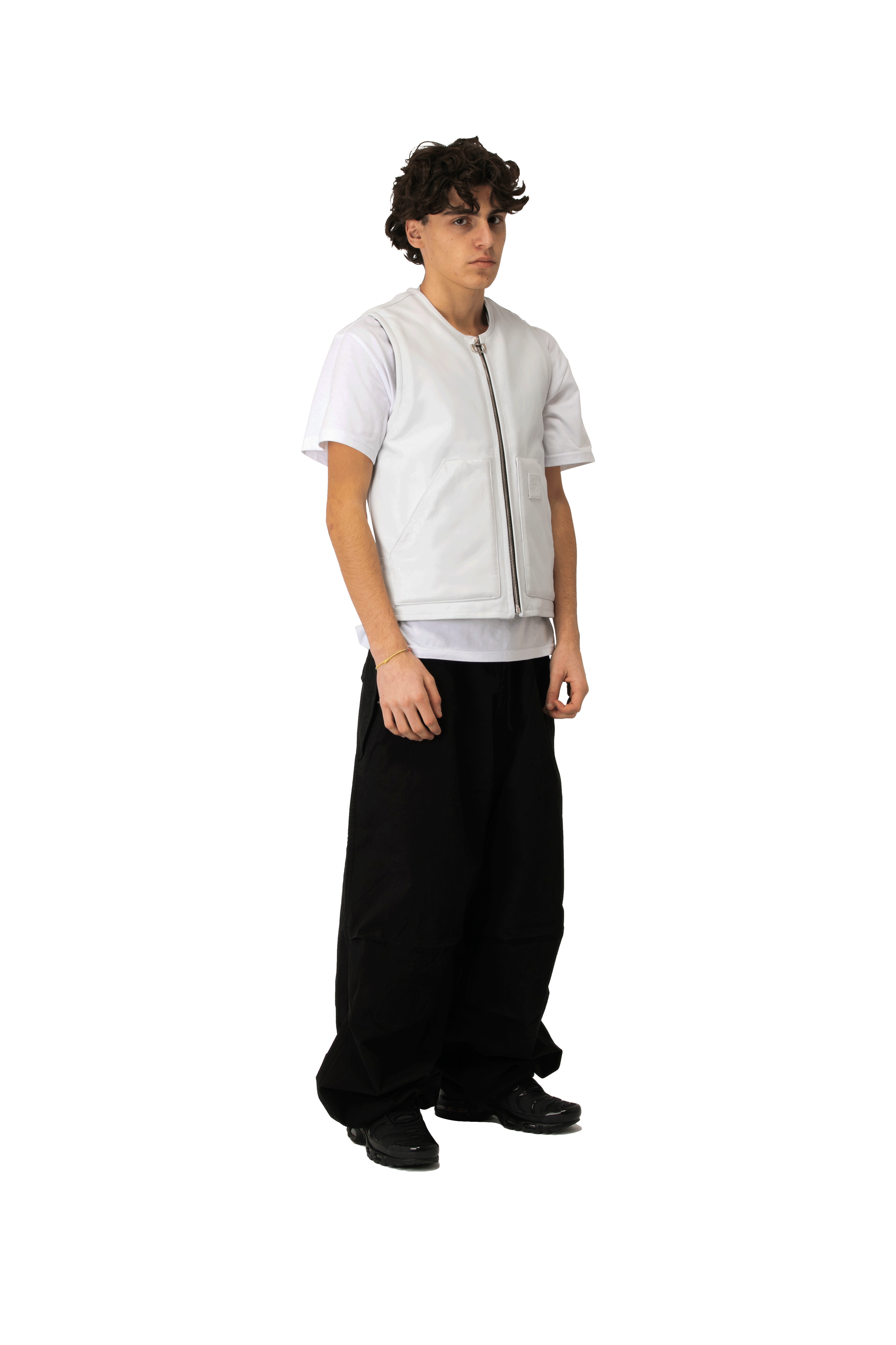 One Block Down Leather Vest