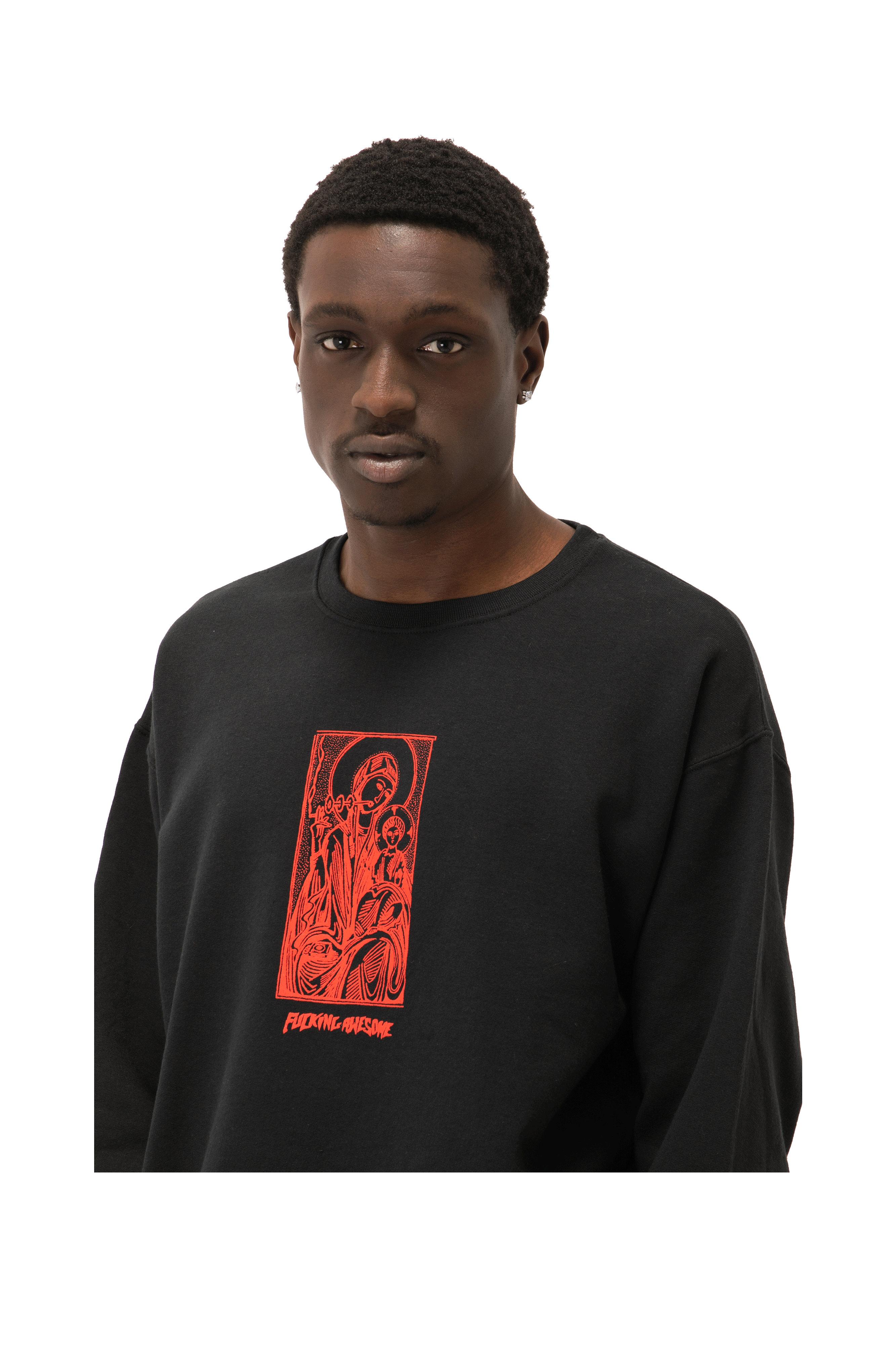 Fucking Awesome Hate The Pain Away Crewneck