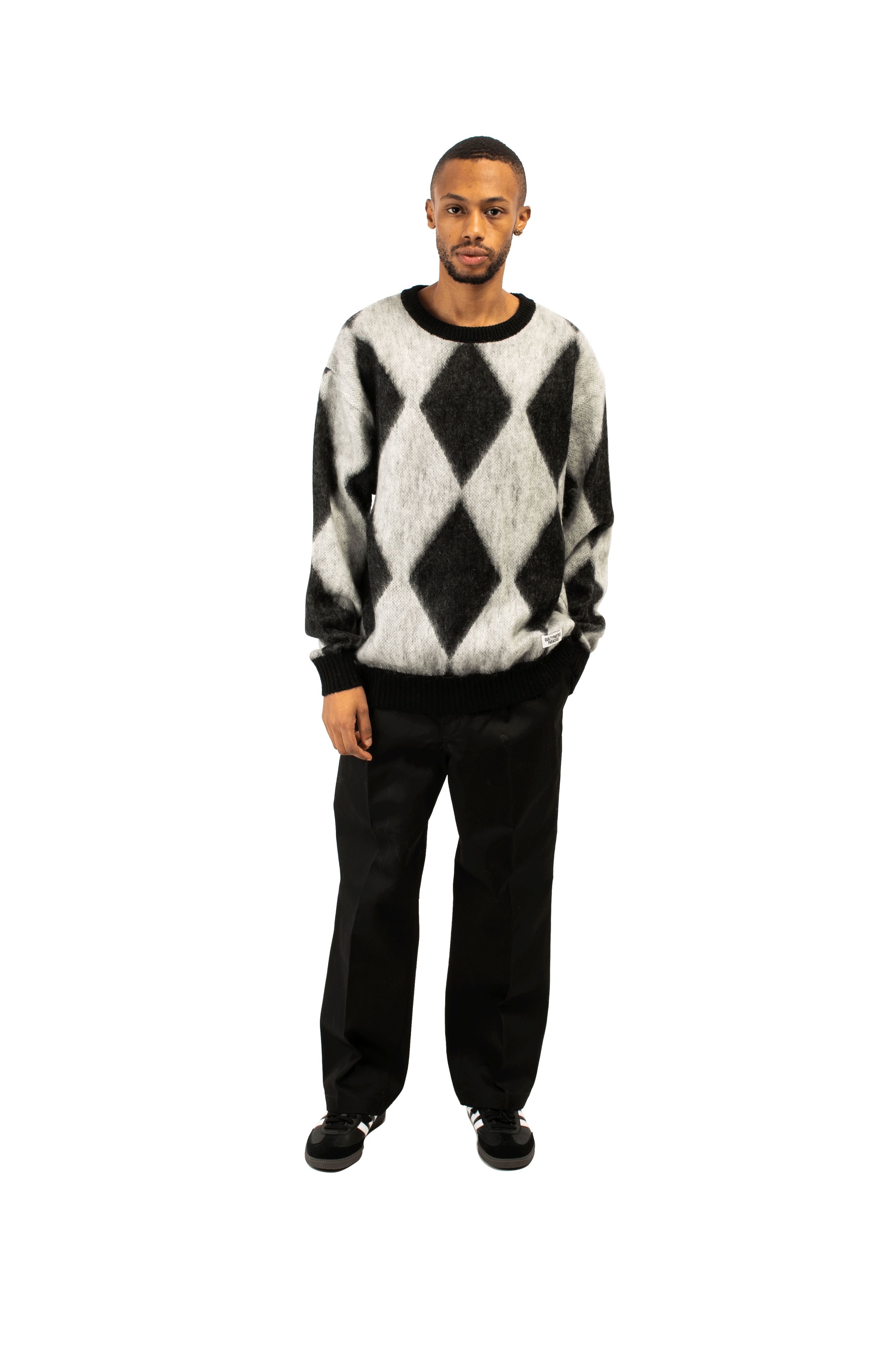 Wacko Maria Diamond Mohair Crewneck Sweatershirt