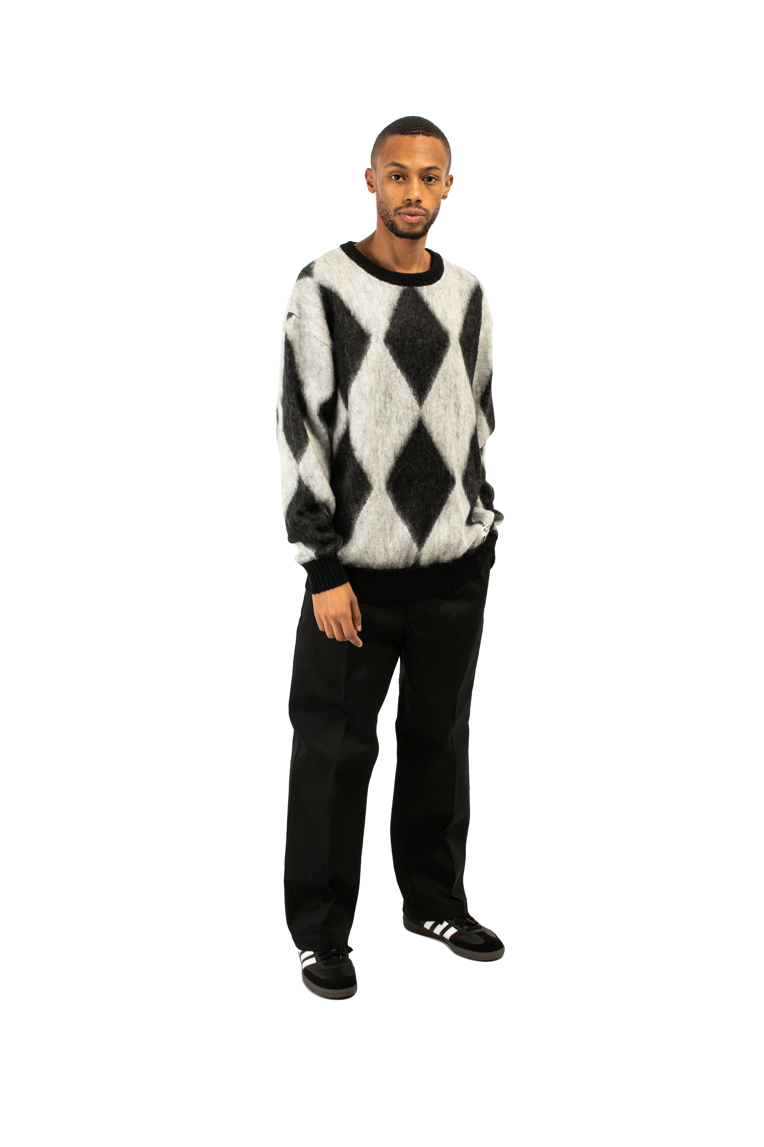 Wacko Maria Diamond Mohair Crewneck Sweatershirt