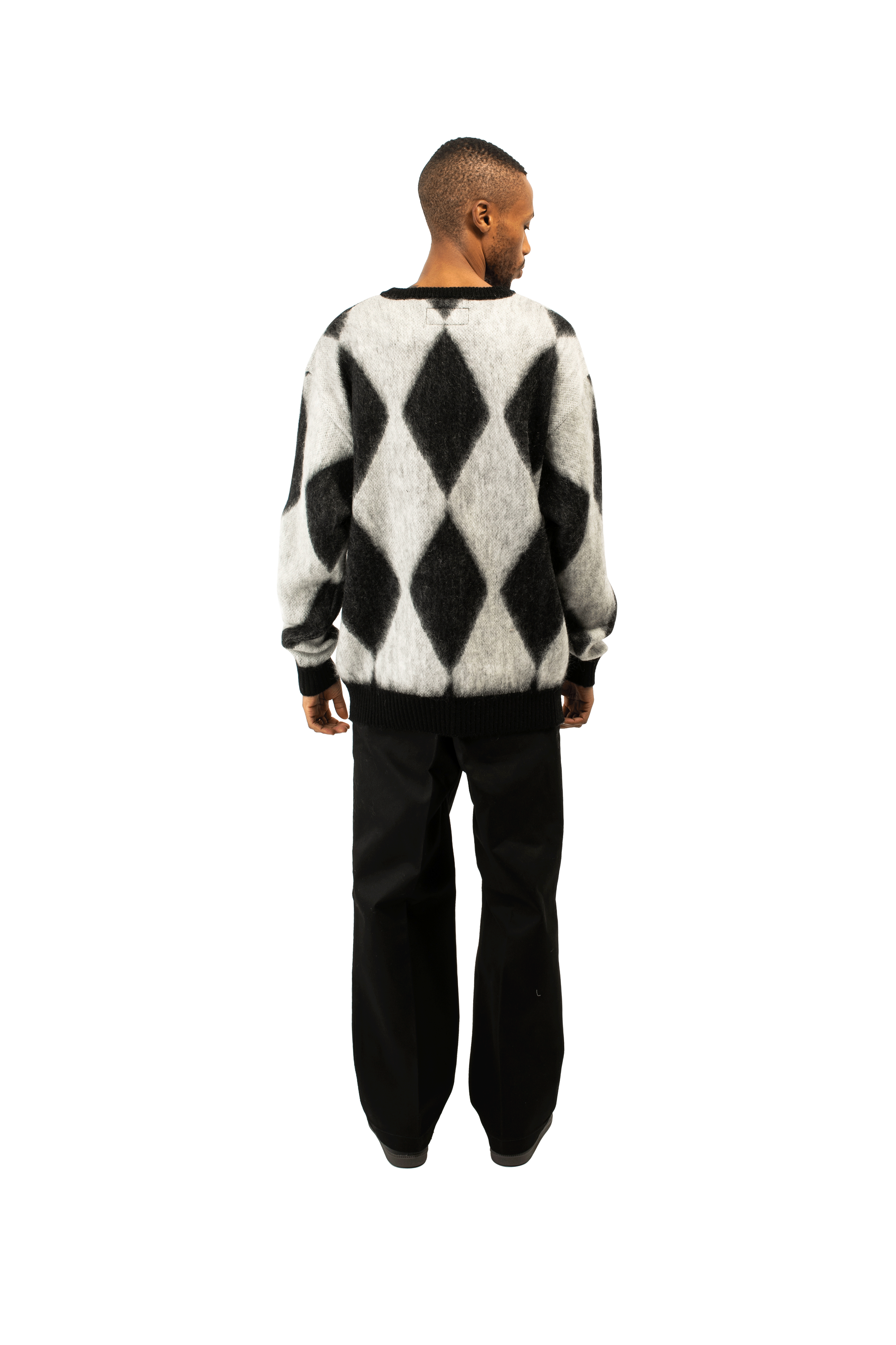 Wacko Maria Diamond Mohair Crewneck Sweatershirt