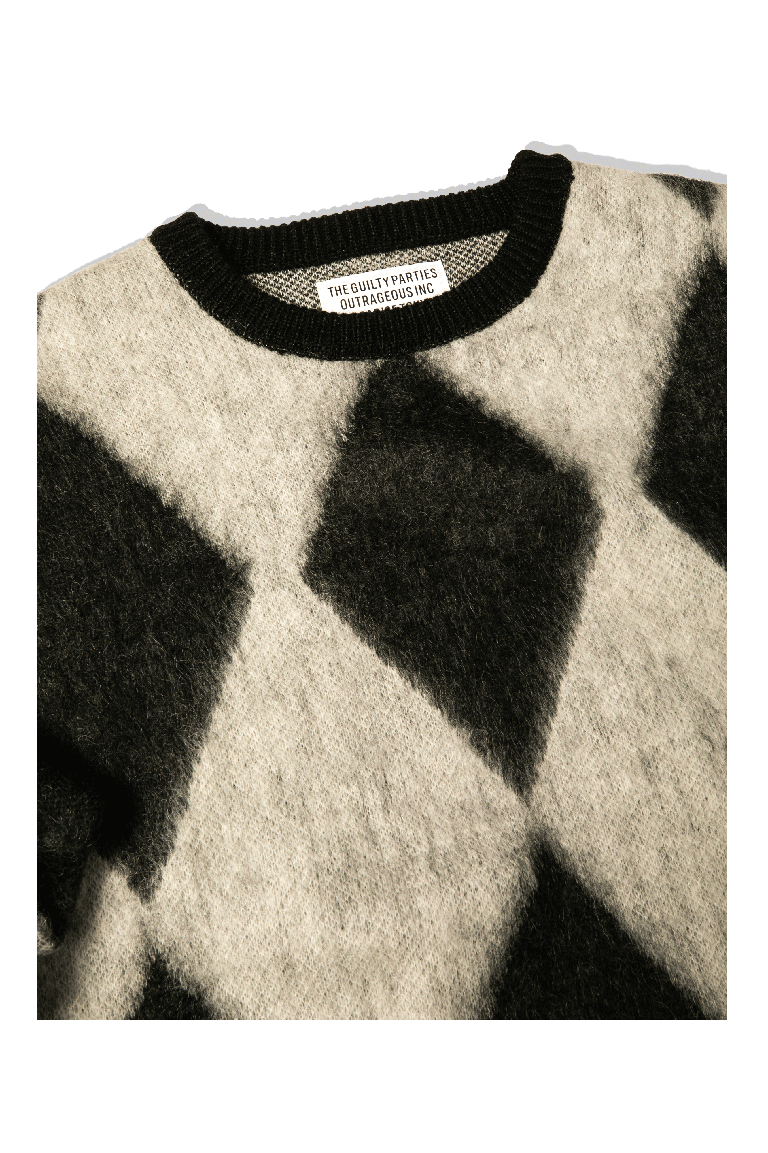 Wacko Maria Diamond Mohair Crewneck Sweatershirt