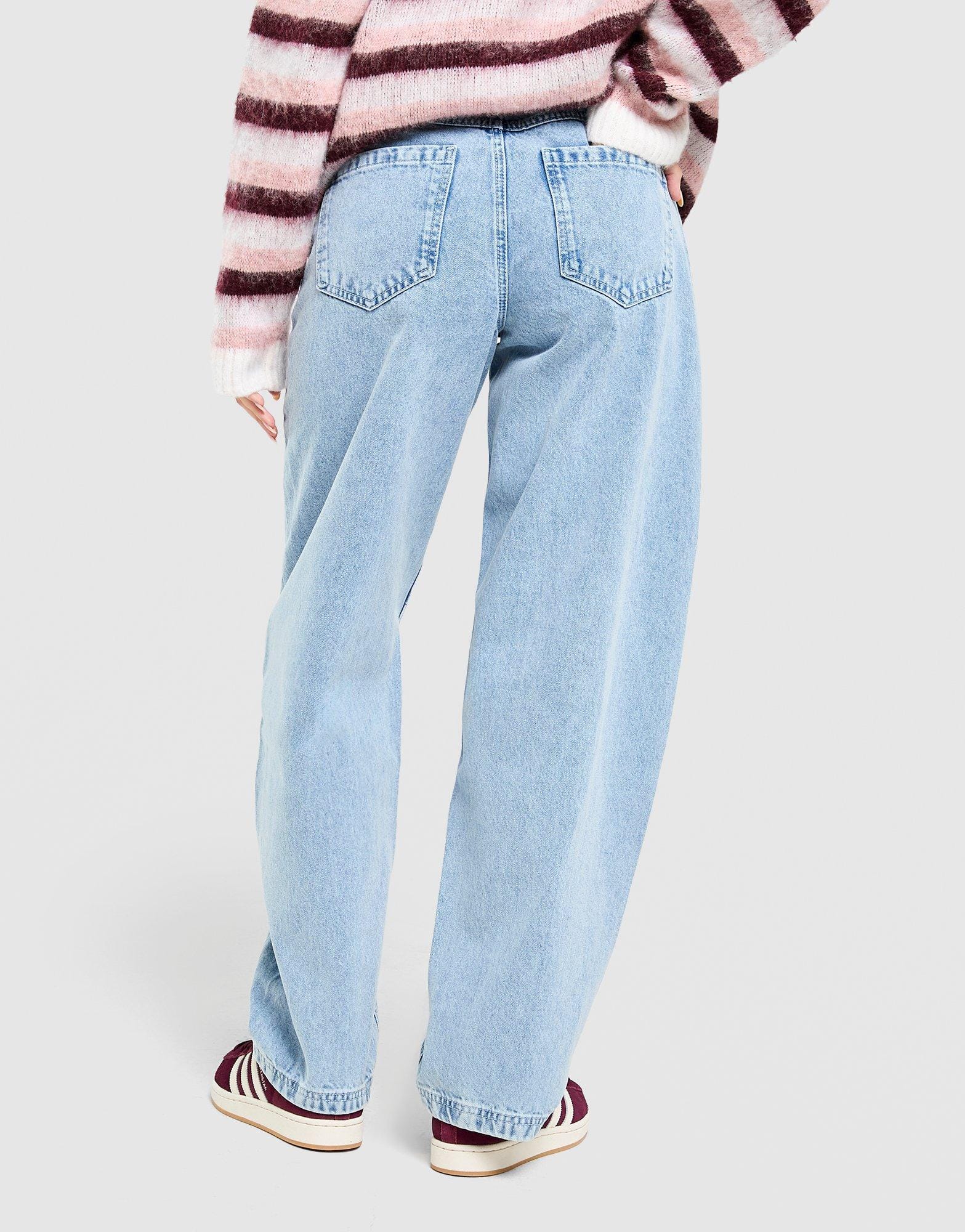 Unlike Humans Mid - Rise Barrel Jeans