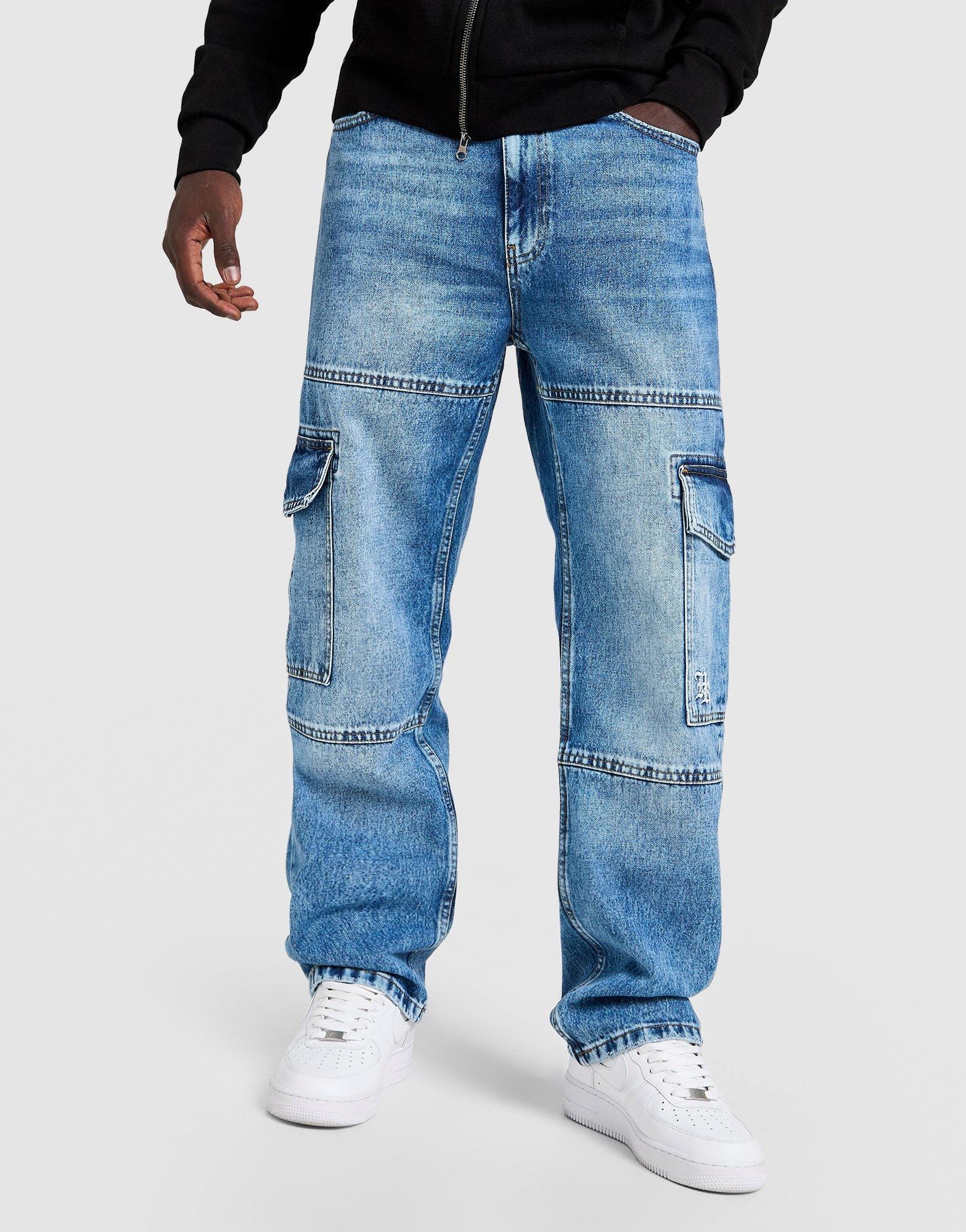 Hoodrich Script Cargo Denim Jeans