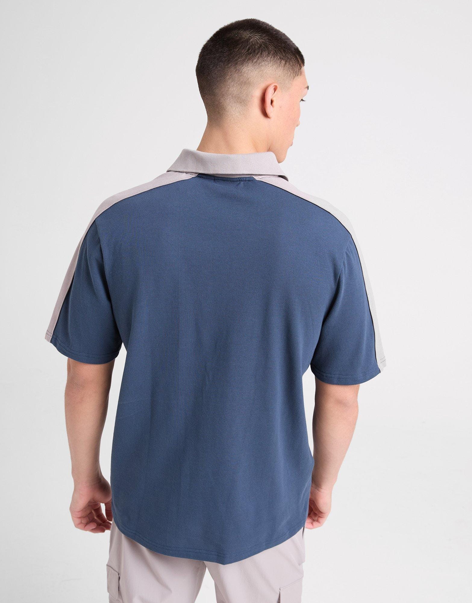 Red Run Activewear Zip Polo Shirt