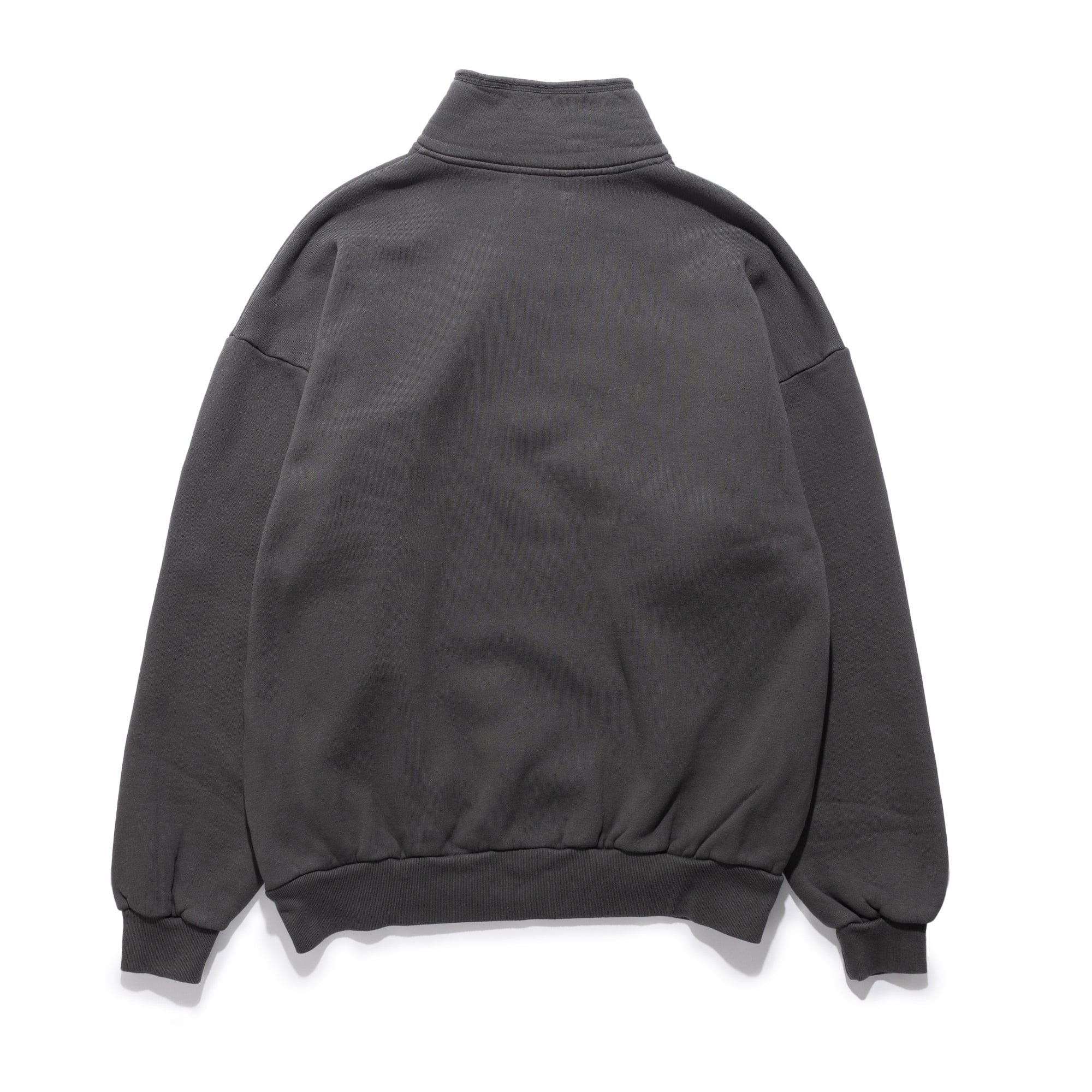 Is-Ness Pig Dyed Zip Sweat Black 1007AWCS04