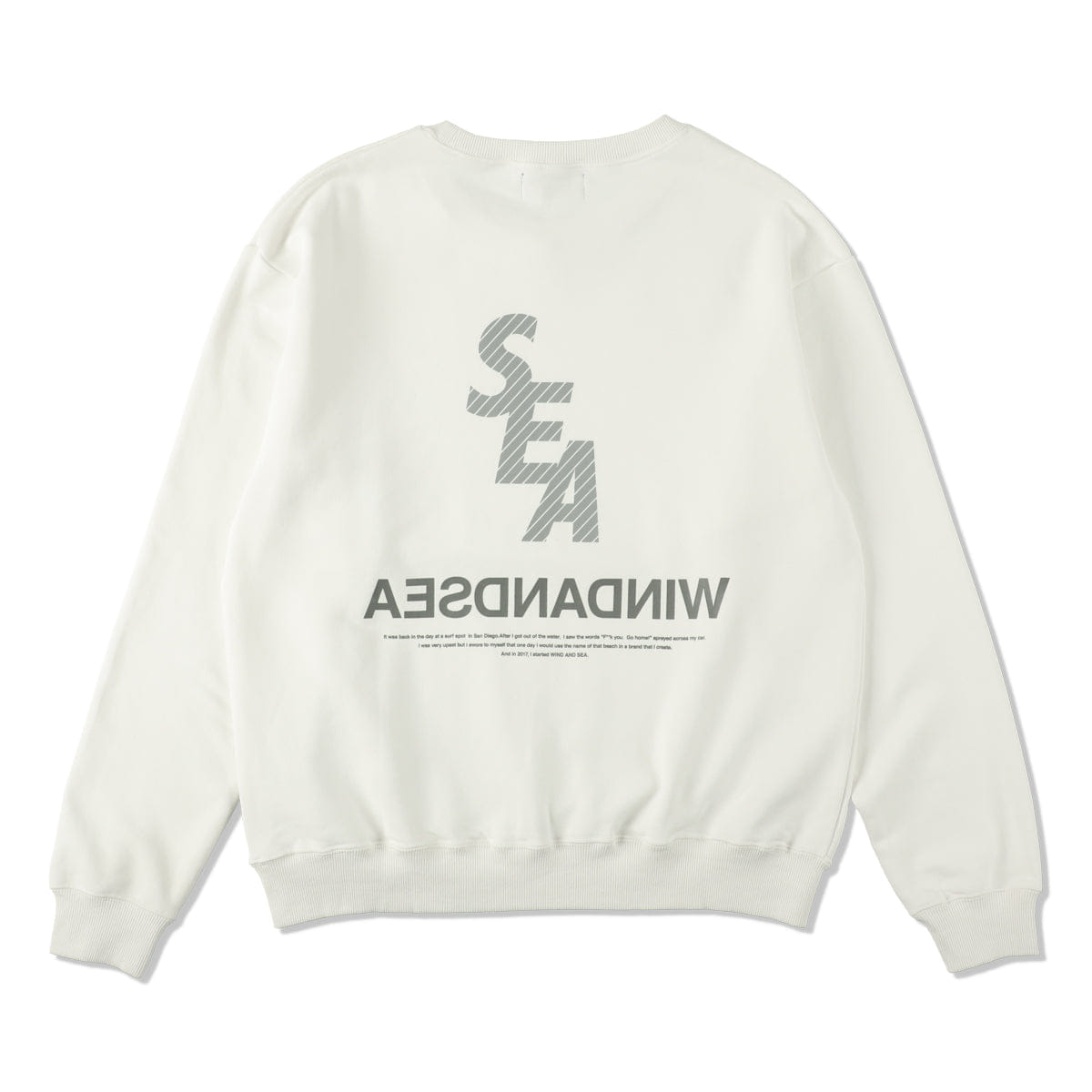 Wind and Sea S.E.A. Reflection Crewneck WDS - O - MIL - 24 - Q1 - CS - 01 White
