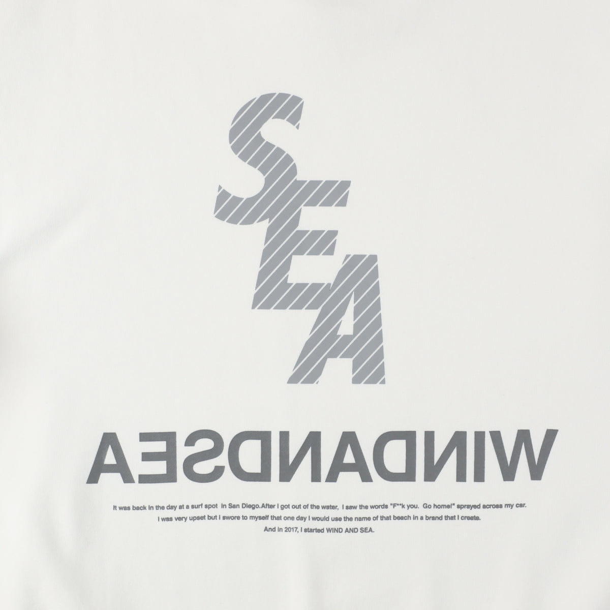 Wind and Sea S.E.A. Reflection Crewneck WDS - O - MIL - 24 - Q1 - CS - 01 White