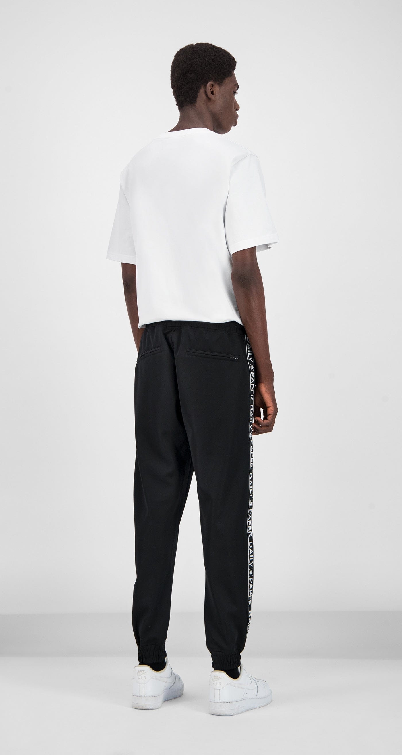 Logo Black Tape Logo Track Pants