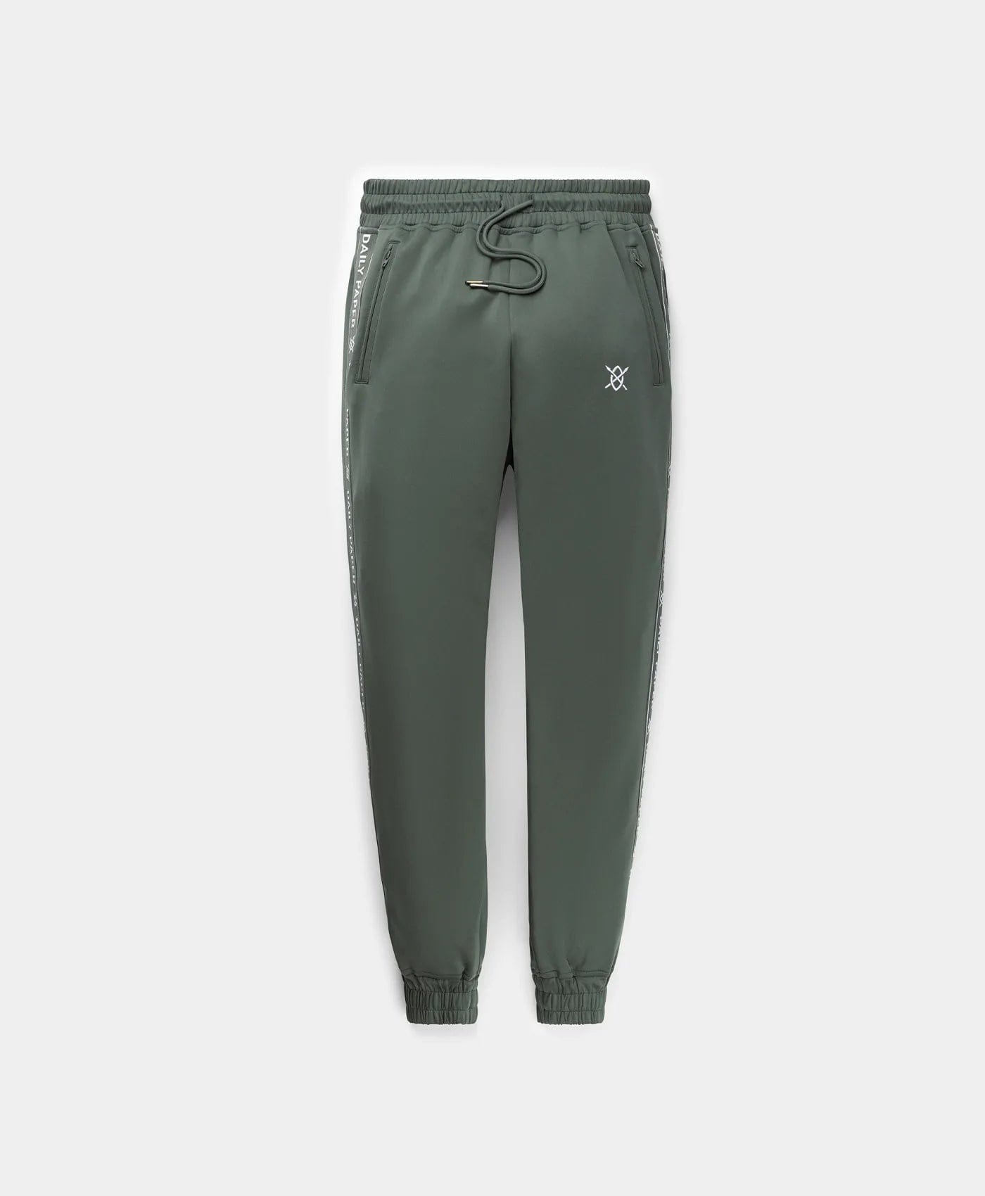 Logo Chic Green Tonal Etape Logo Trackpants