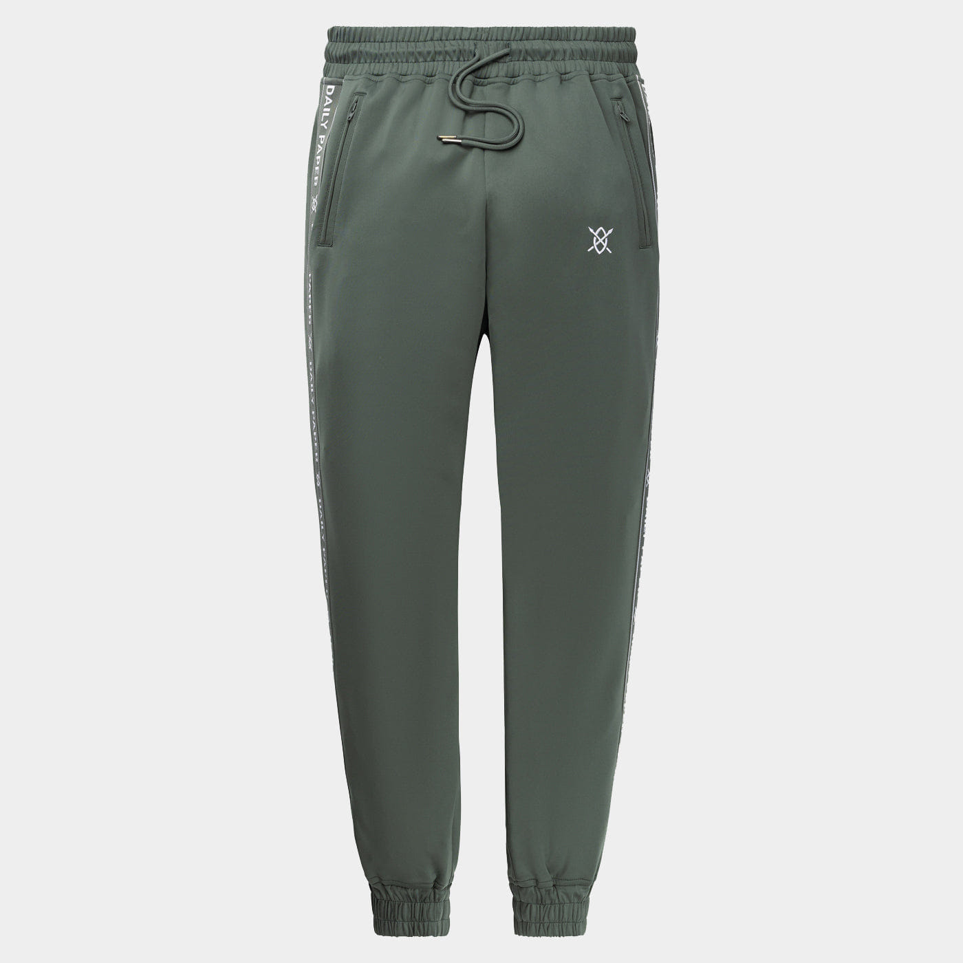 Logo Chic Green Tonal Etape Logo Trackpants