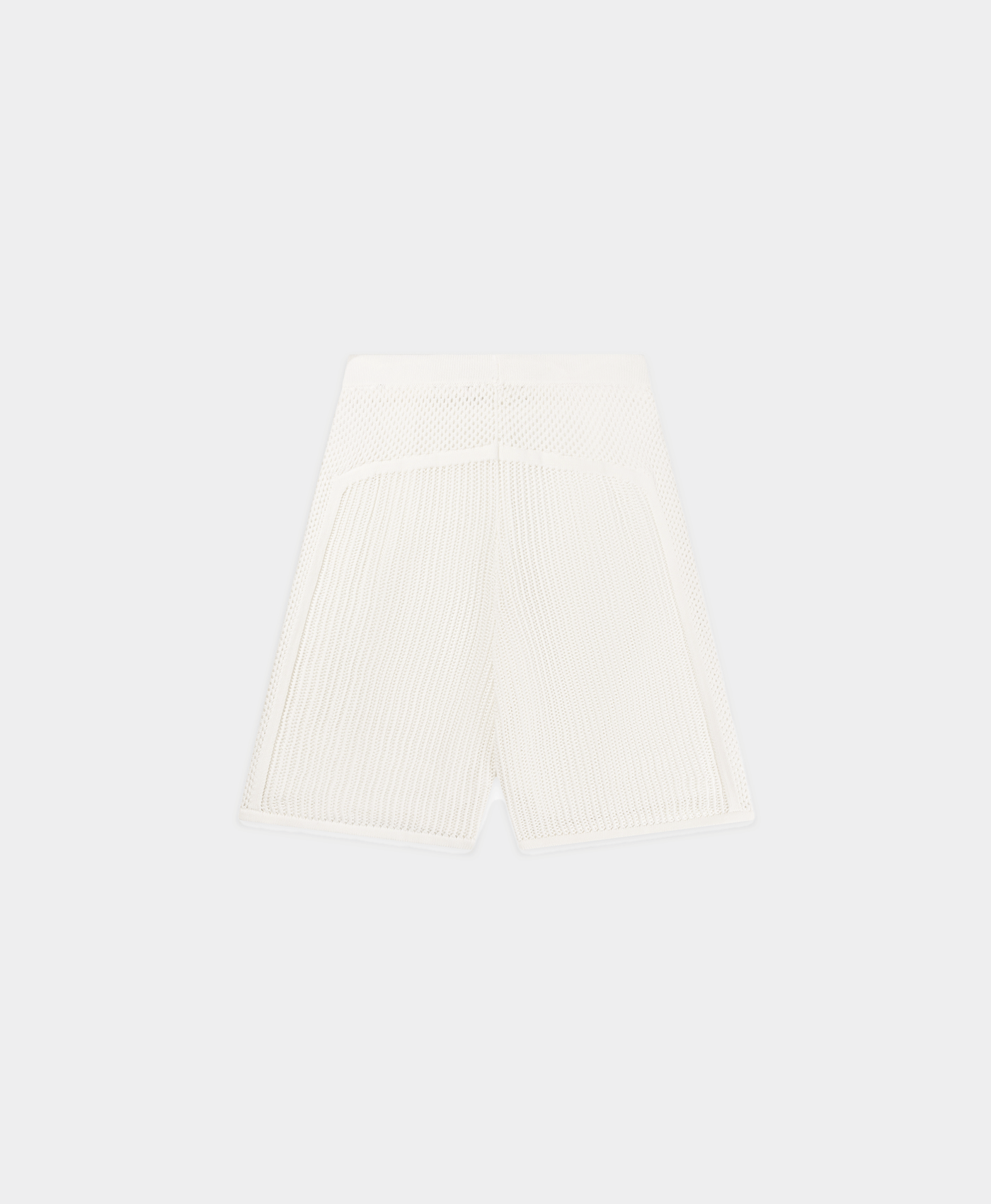 Football White Football Knit Sweater Short