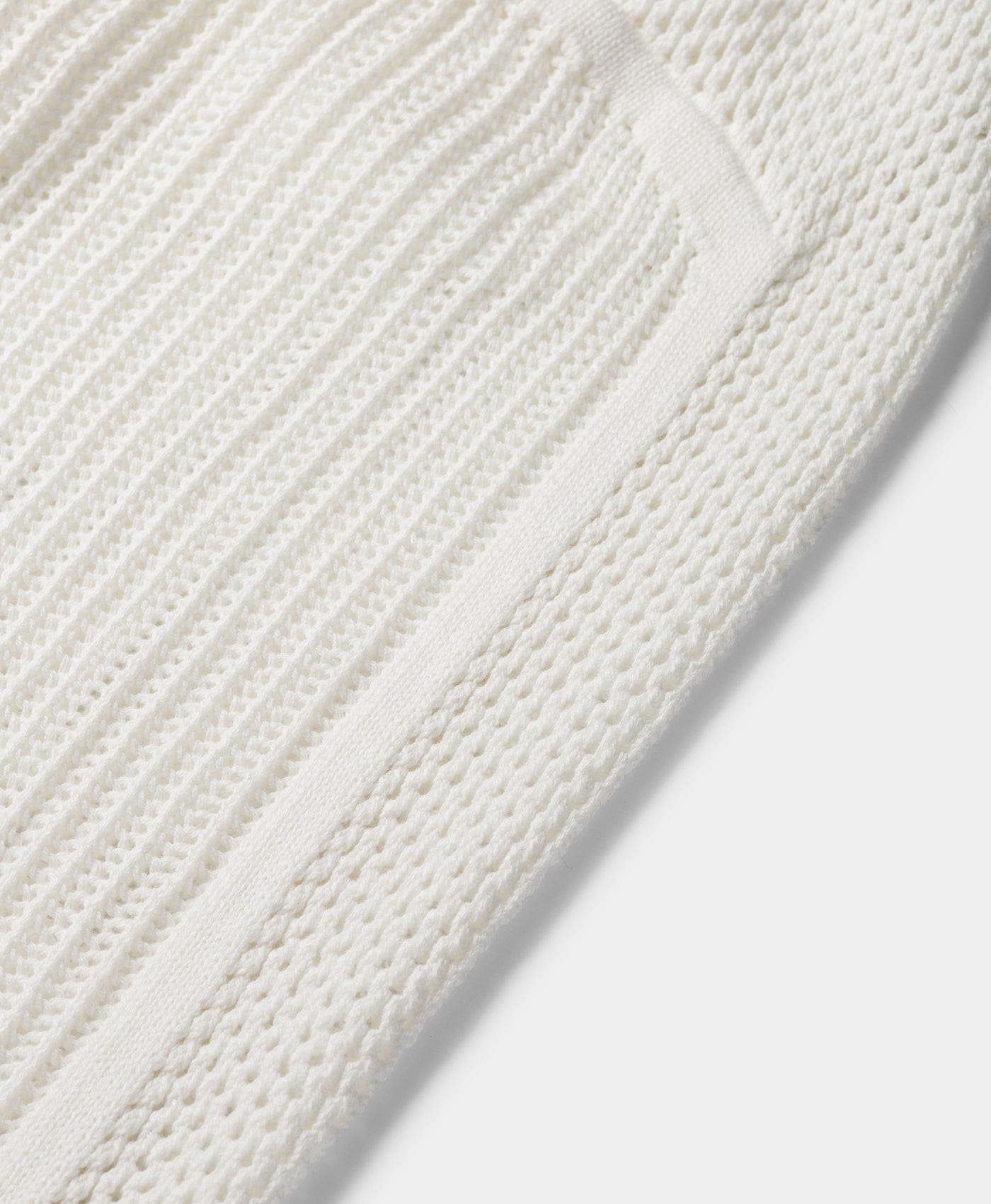 Football White Football Knit Sweater Short