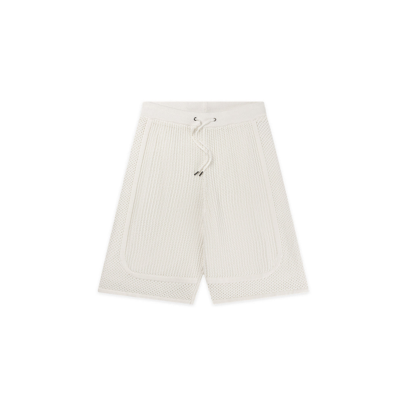 Football White Football Knit Sweater Short