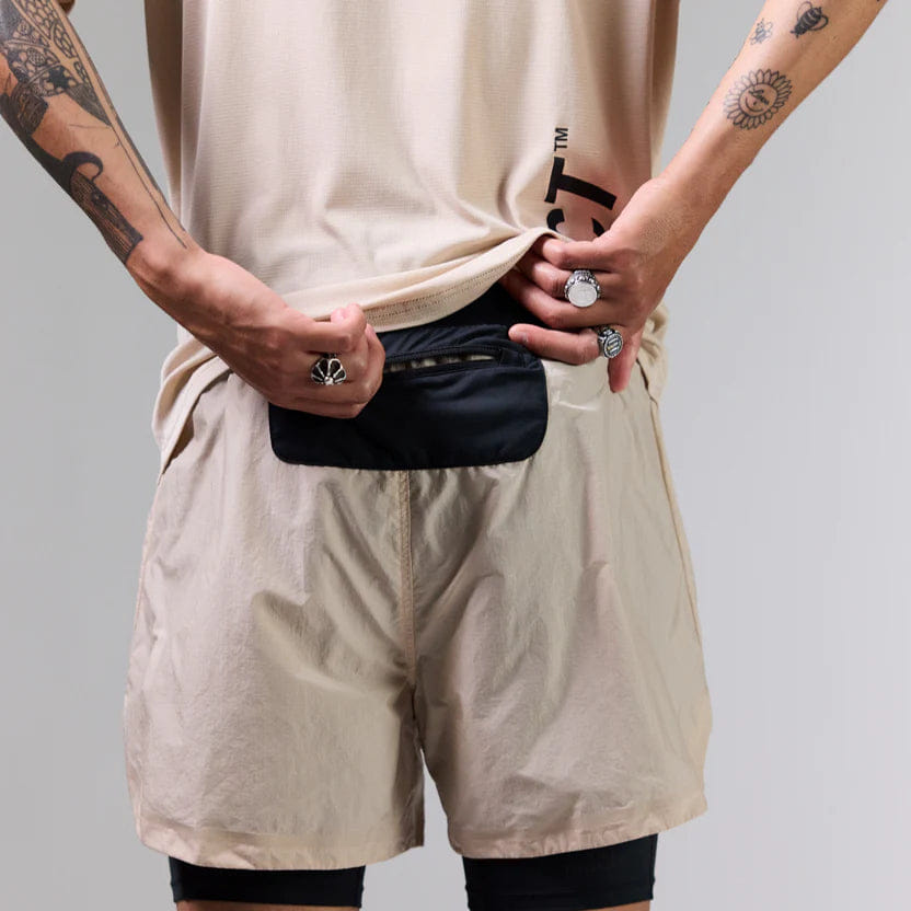 ACT Running ShellLight Short 2 in 1 - Beige