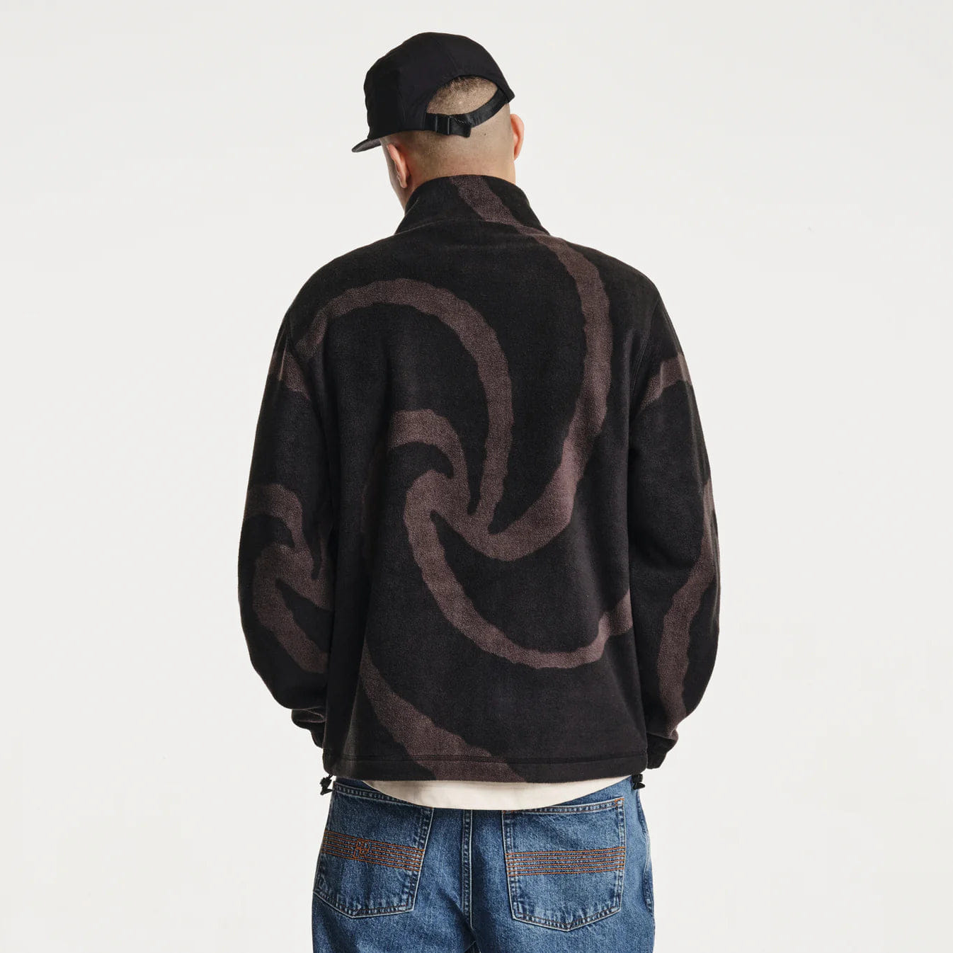 Parlez Chevy 1/4 Zip Fleece - Mellow Black
