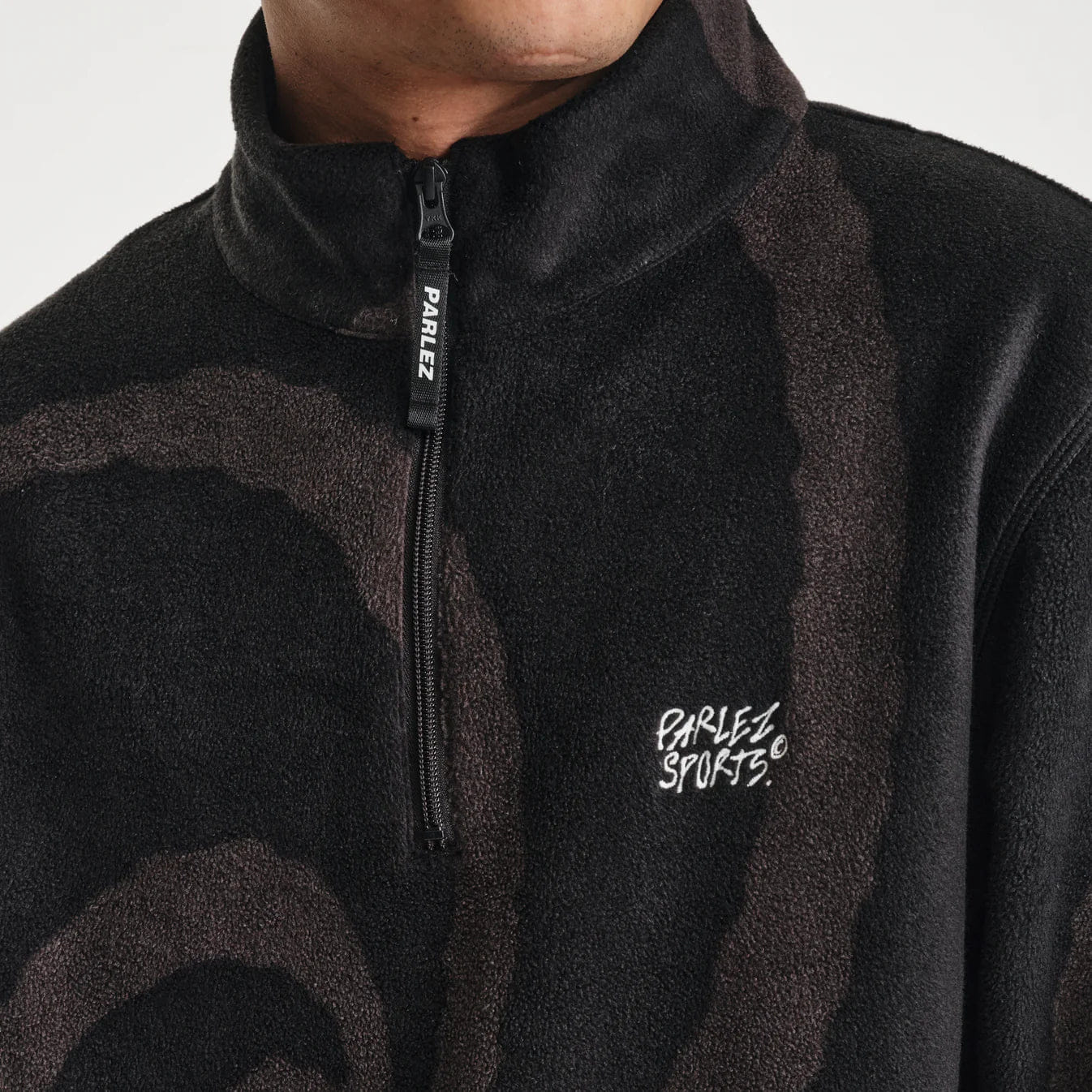 Parlez Chevy 1/4 Zip Fleece - Mellow Black