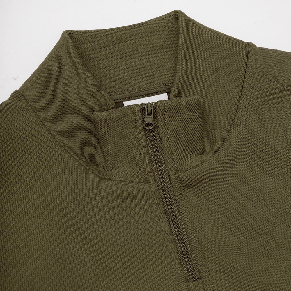 Parlez Horizon 1/4 Zip - Moss
