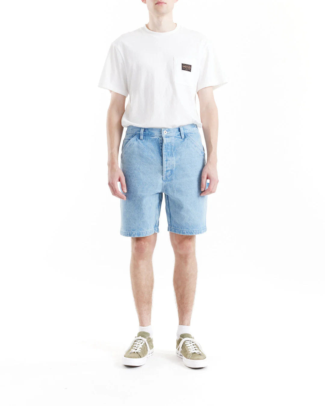 Deus Ex Machina Big Fella Denim Short - Light Stone Wash